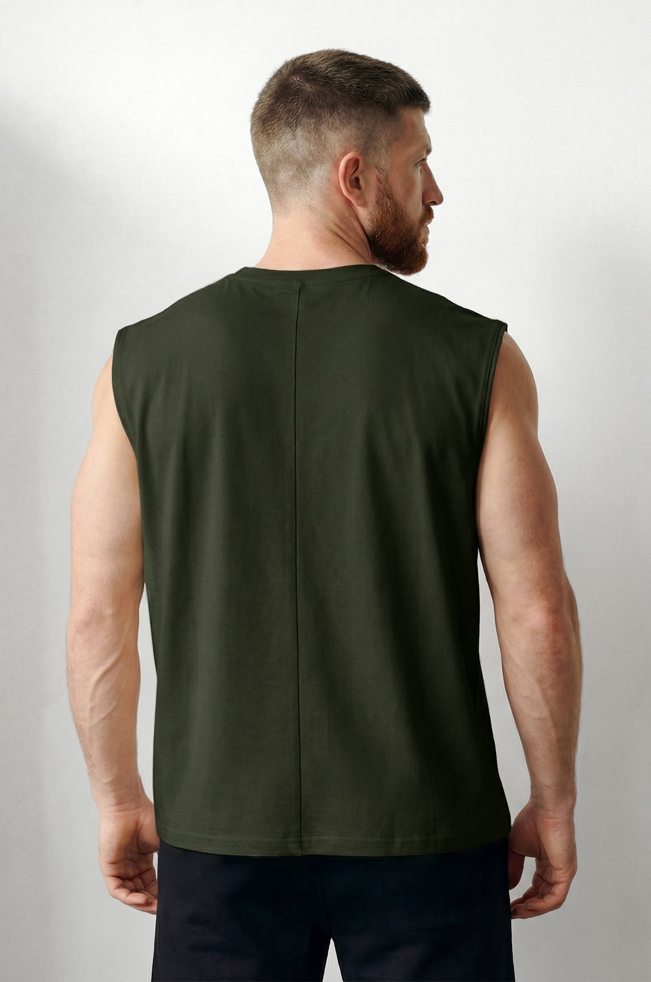 Мужская футболка оверсайз без рукавов Happyfox