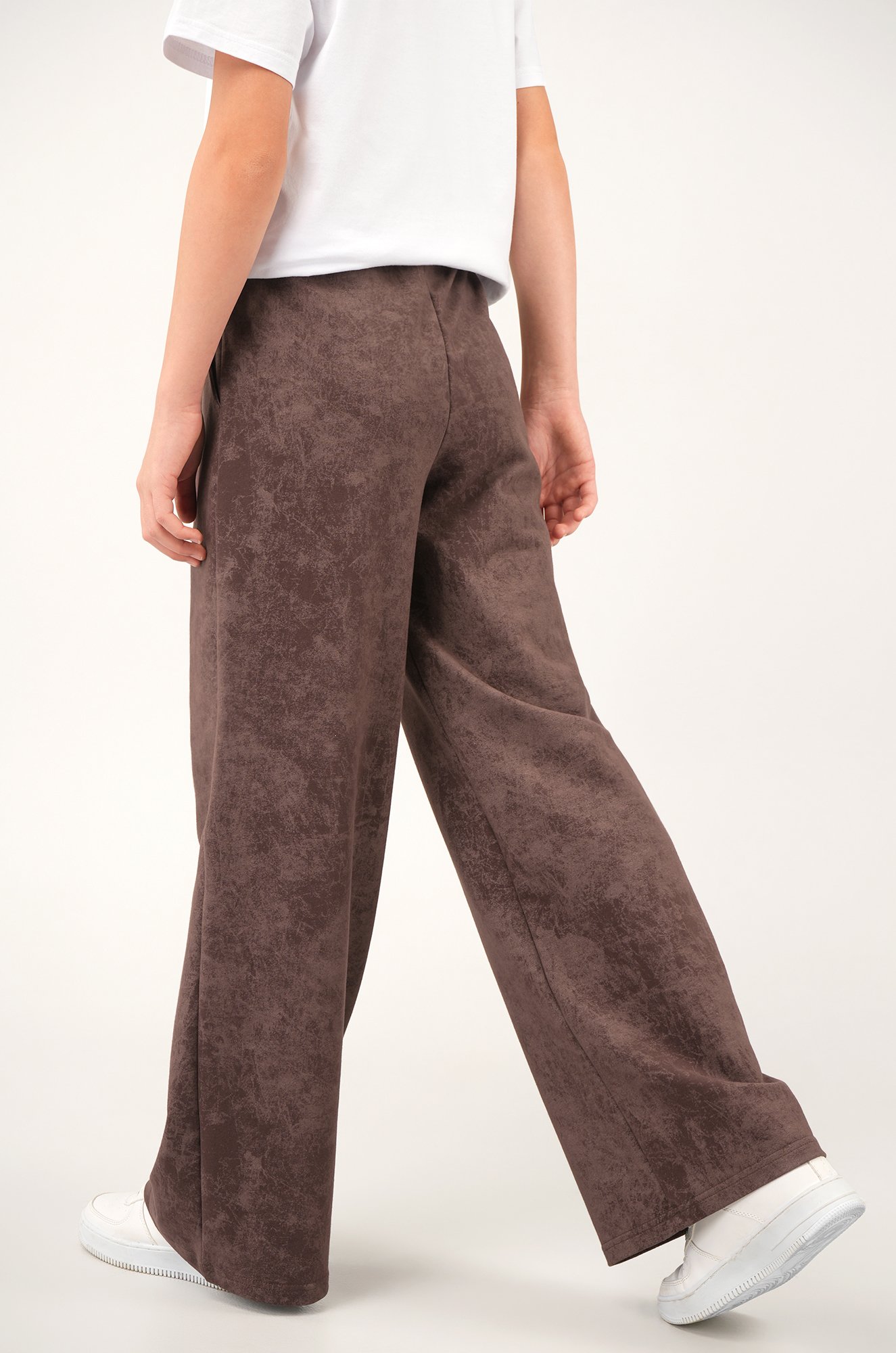 Брюки палаццо из футера для девочки Happyfox