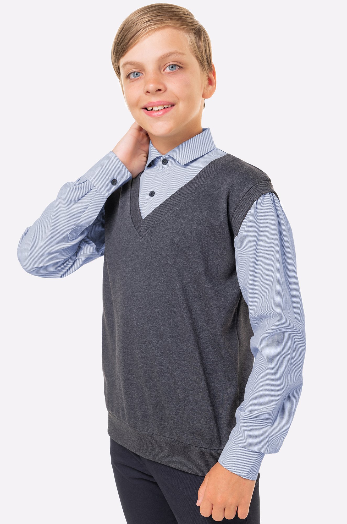 Джемпер-рубашка для мальчика Happy Fox