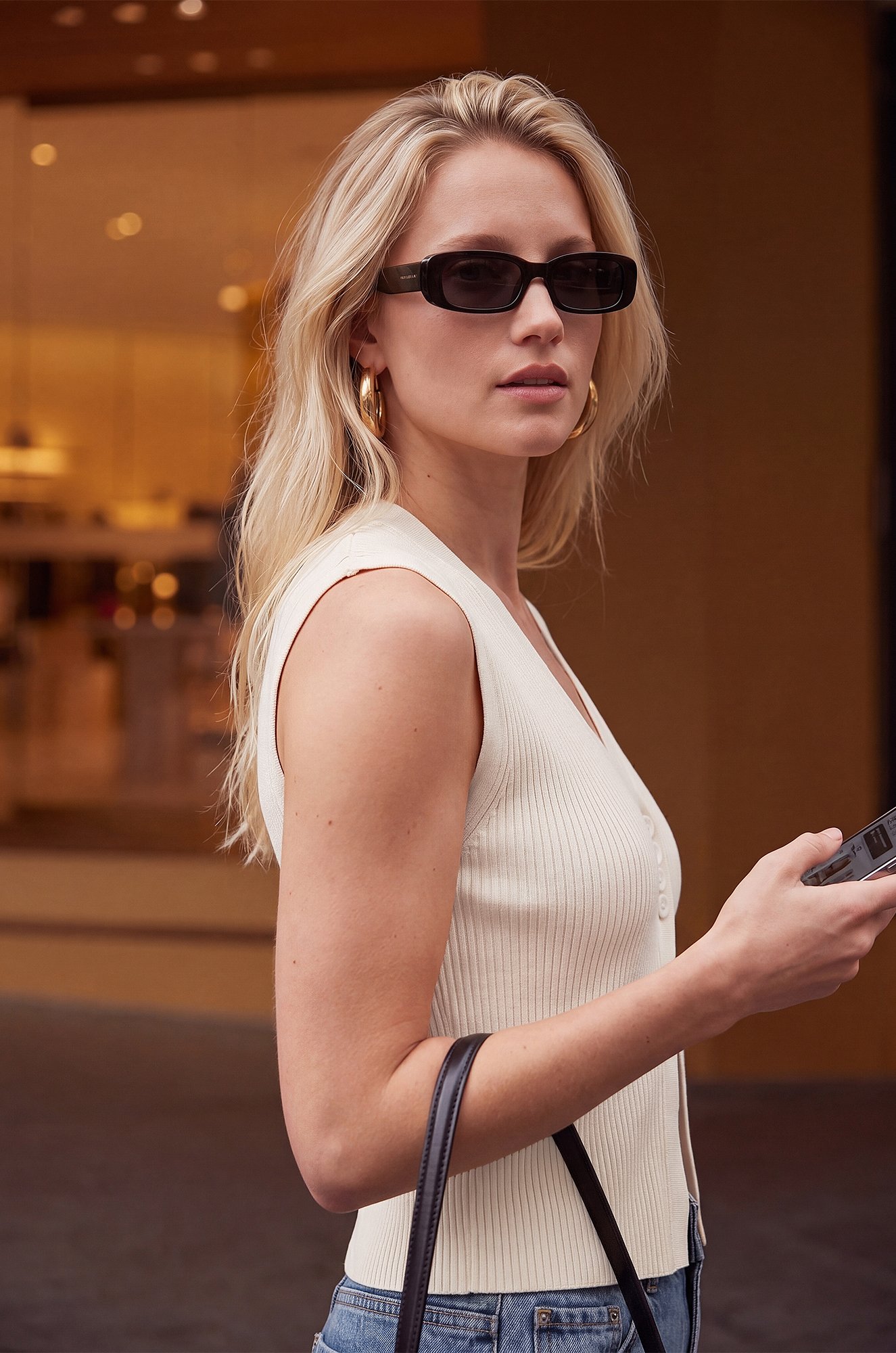 Женский топ вязаный лапша на пуговицах Happyfox