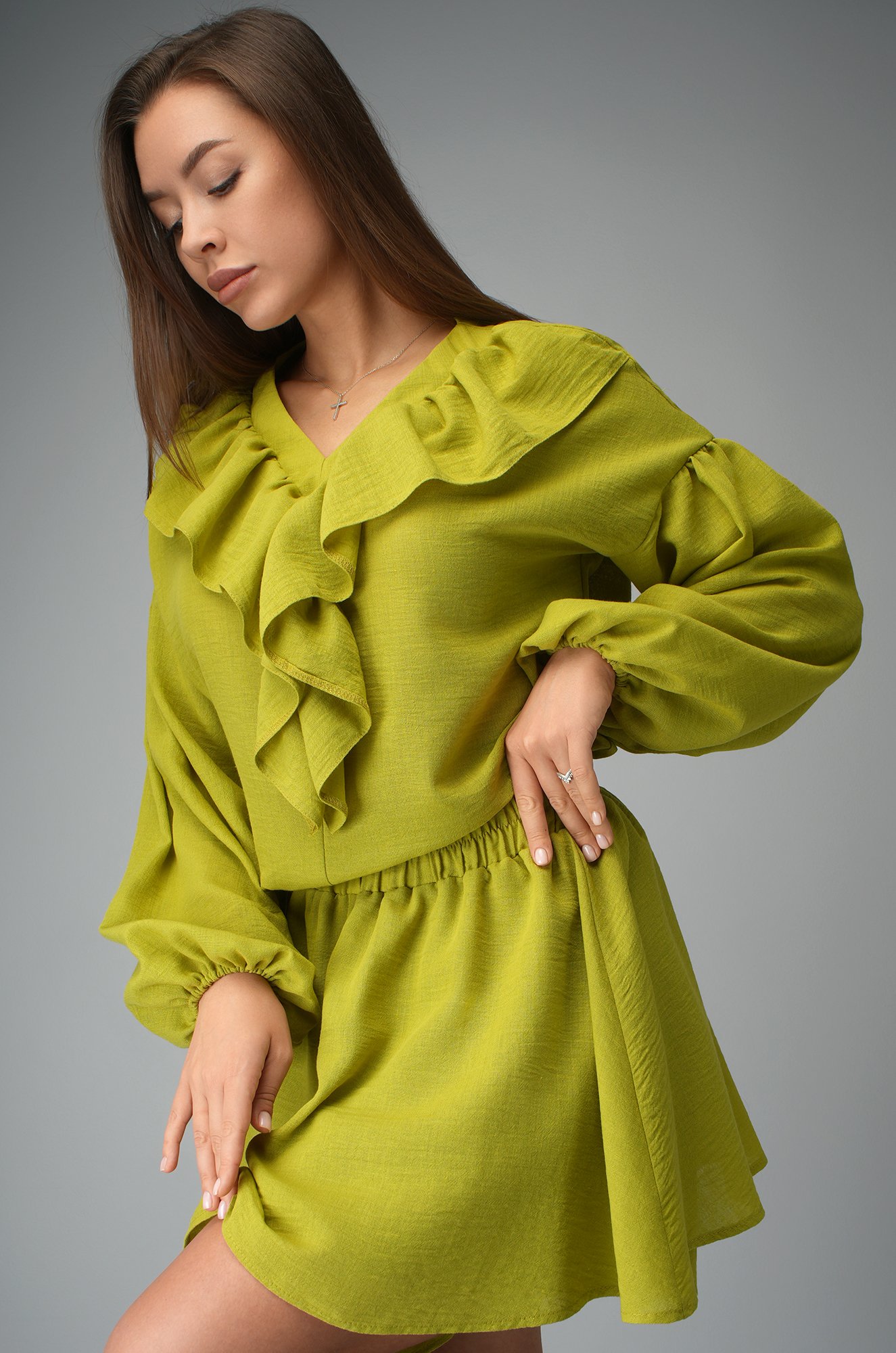 Женский льняной костюм Happyfox