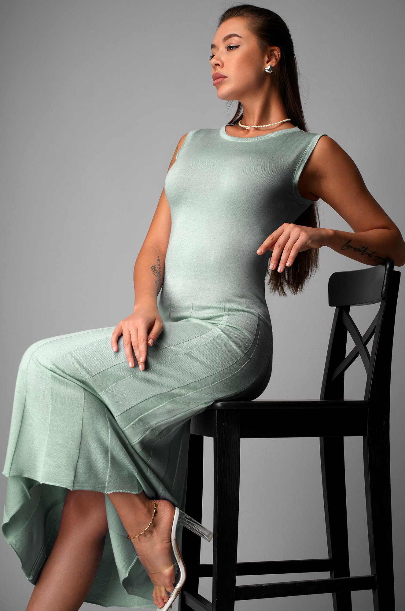 Женское вязаное платье Happyfox