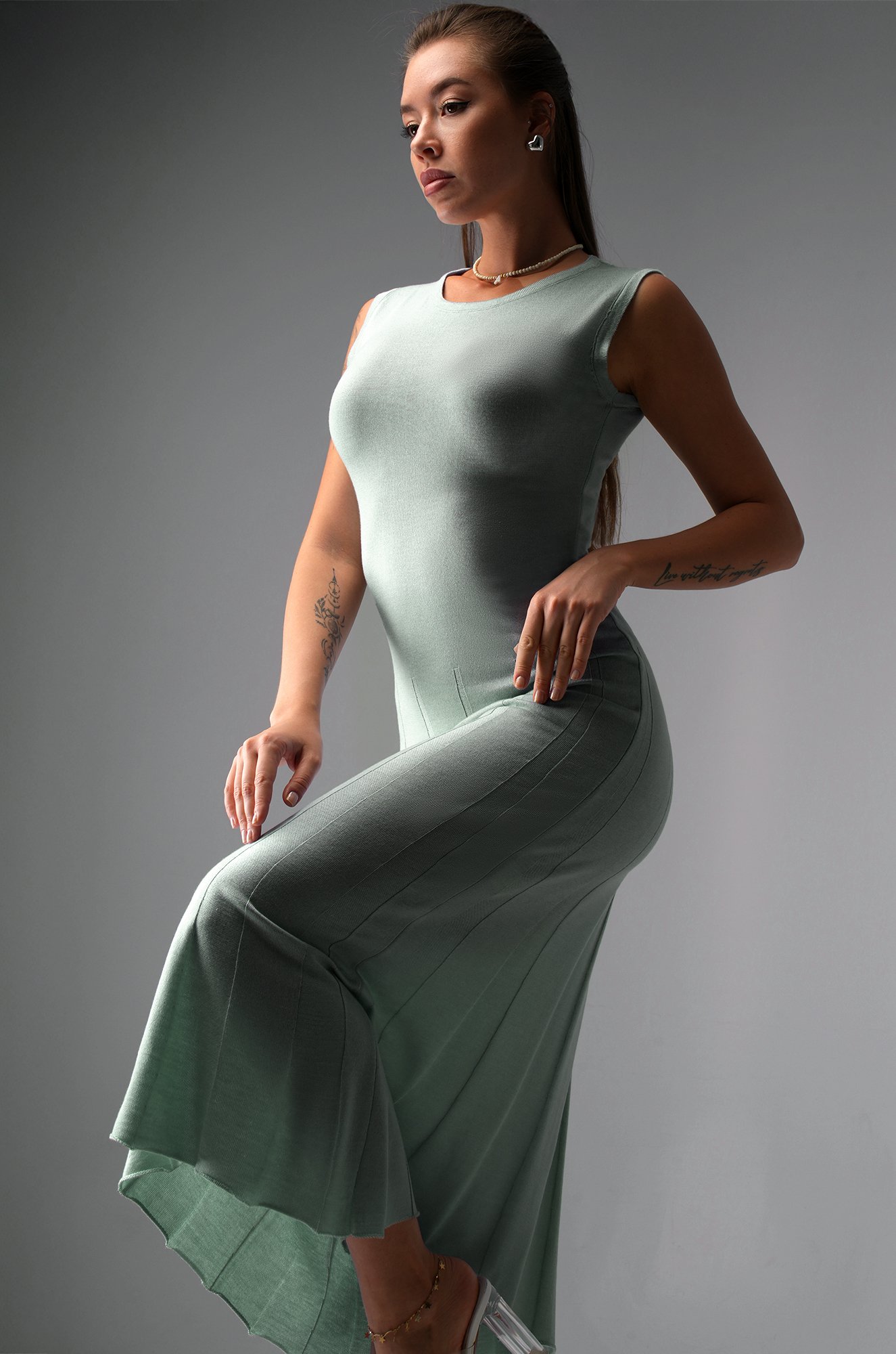 Женское вязаное платье Happyfox