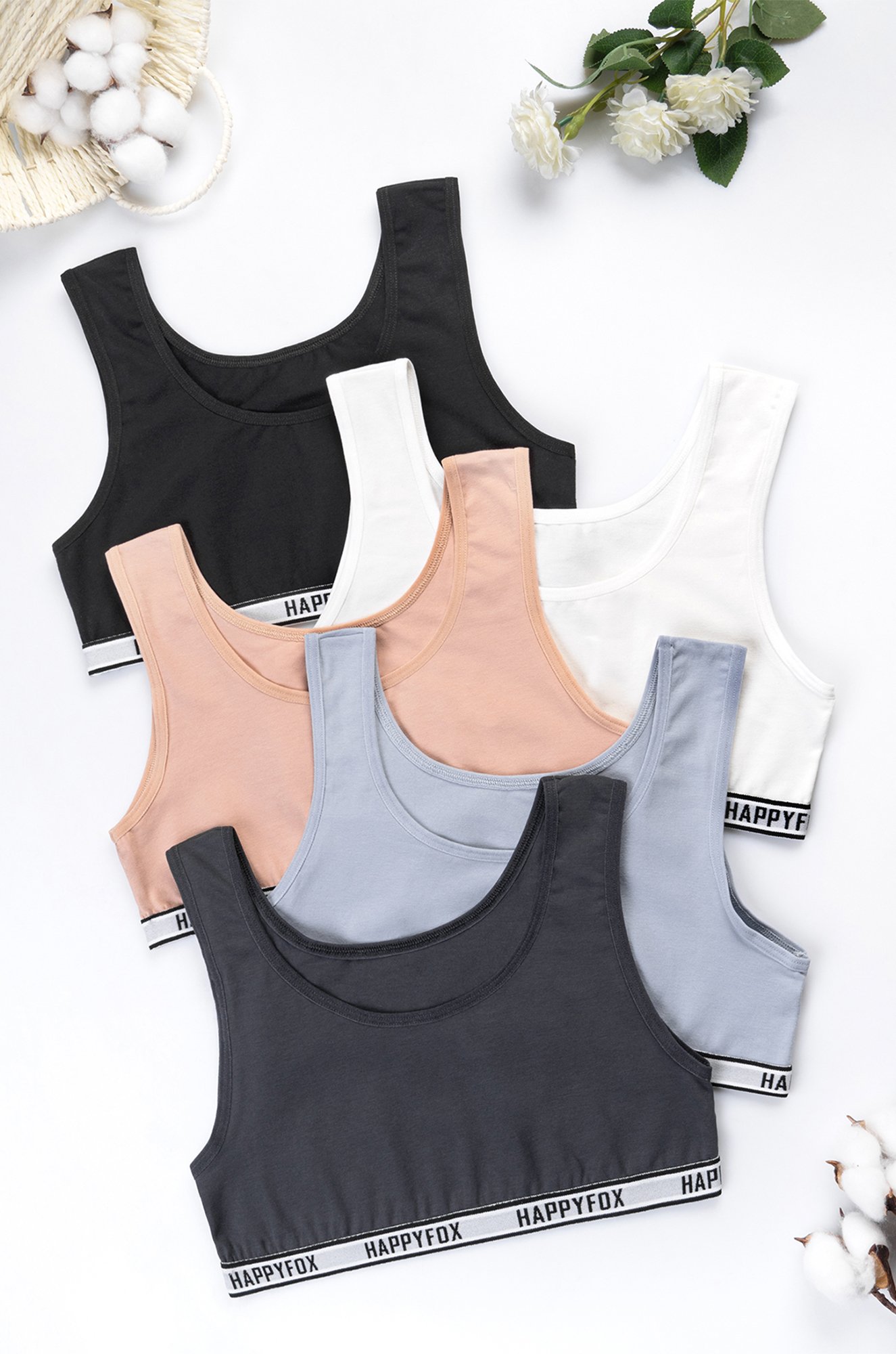 Майка-топ для девочки 5шт Happyfox
