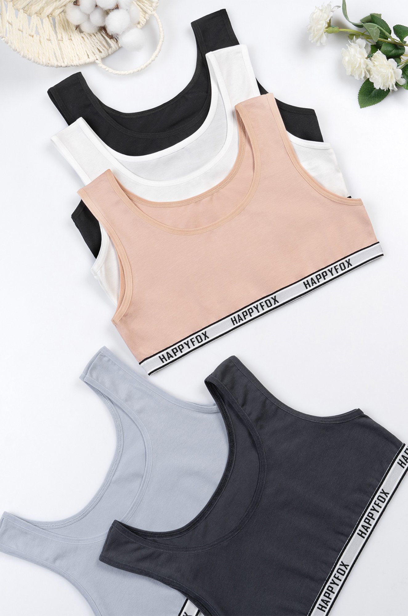 Майка-топ для девочки 5шт Happyfox