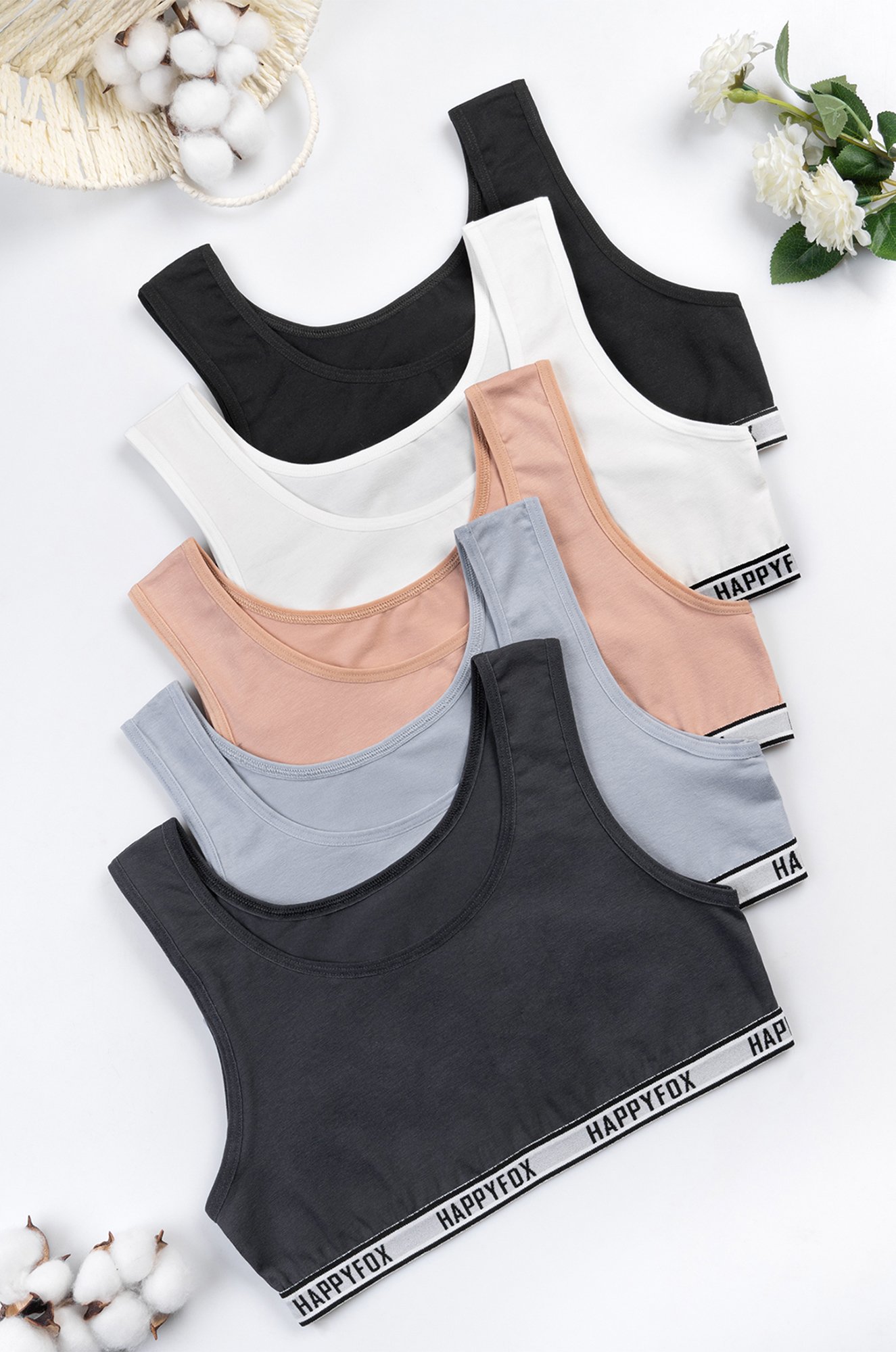 Майка-топ для девочки 5шт Happyfox