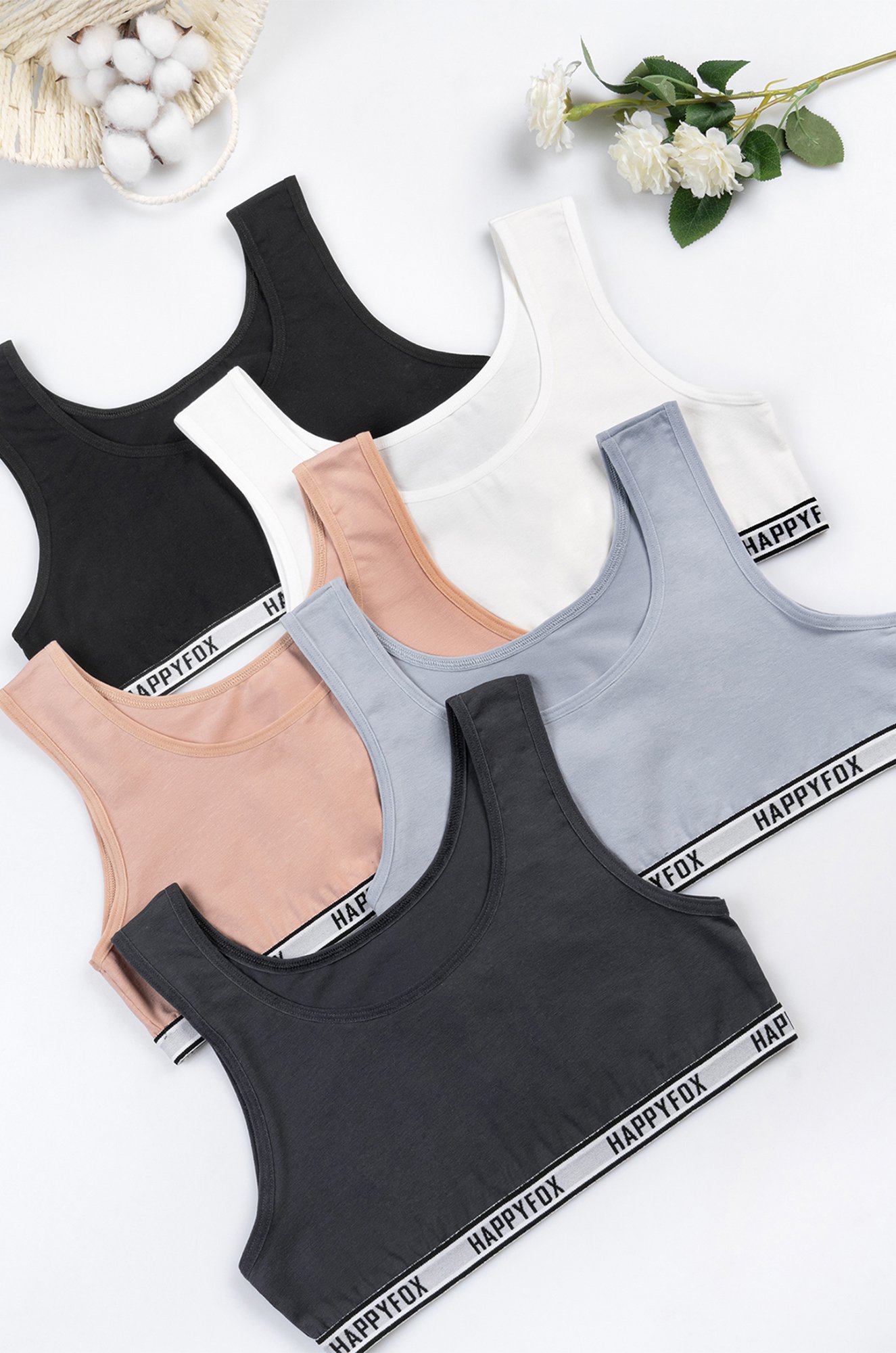 Майка-топ для девочки 5шт Happyfox