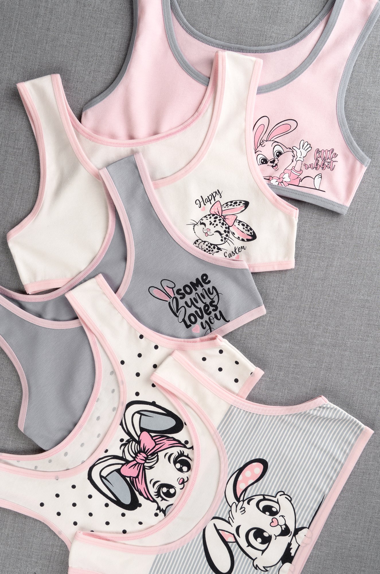 Майка-топ для девочки 5шт. Happyfox