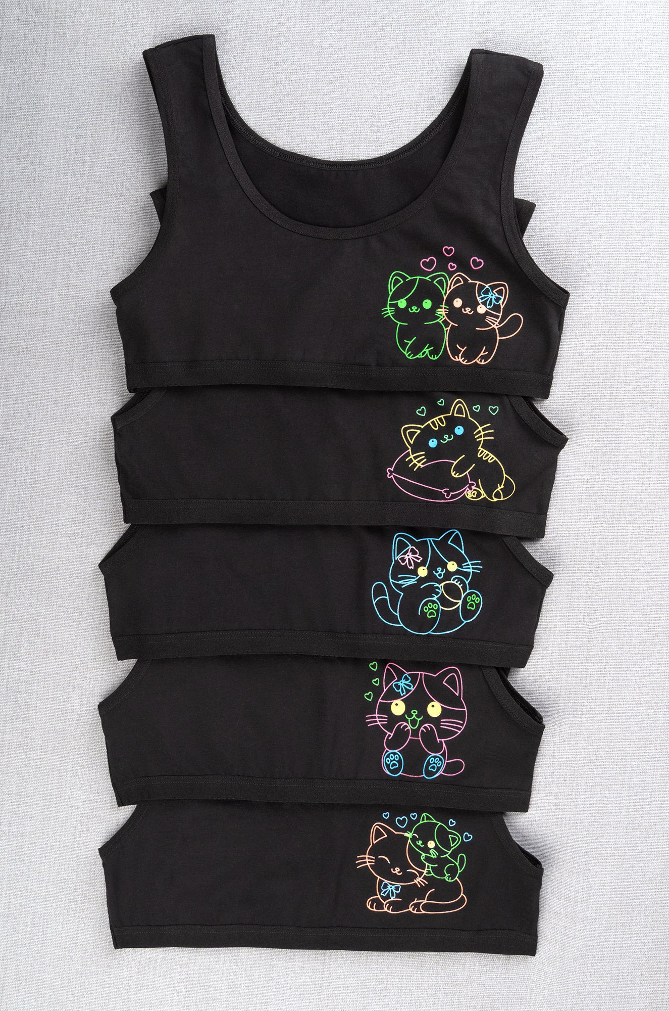 Майка-топ для девочки 5шт. Happyfox