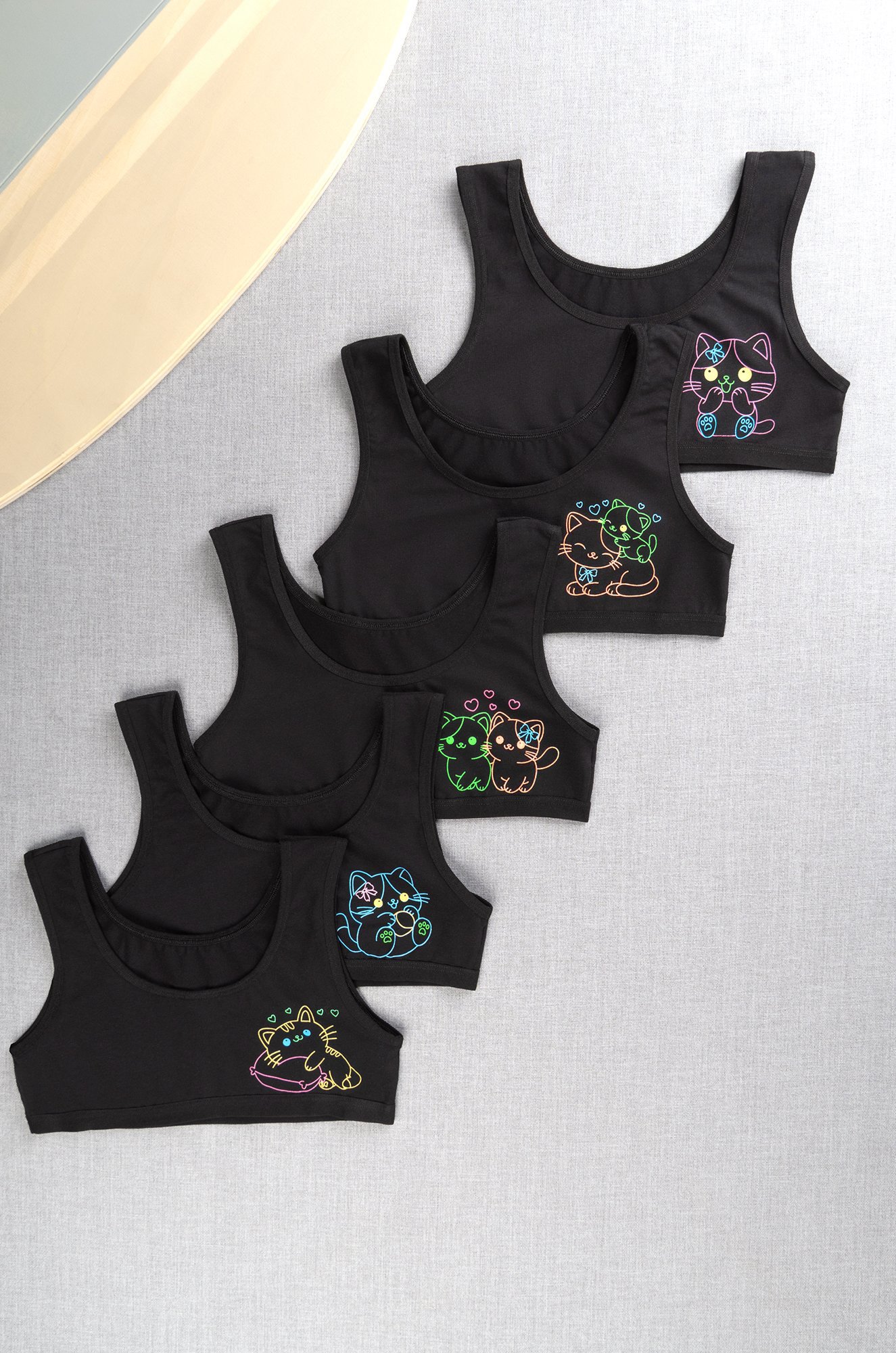 Майка-топ для девочки 5шт. Happyfox