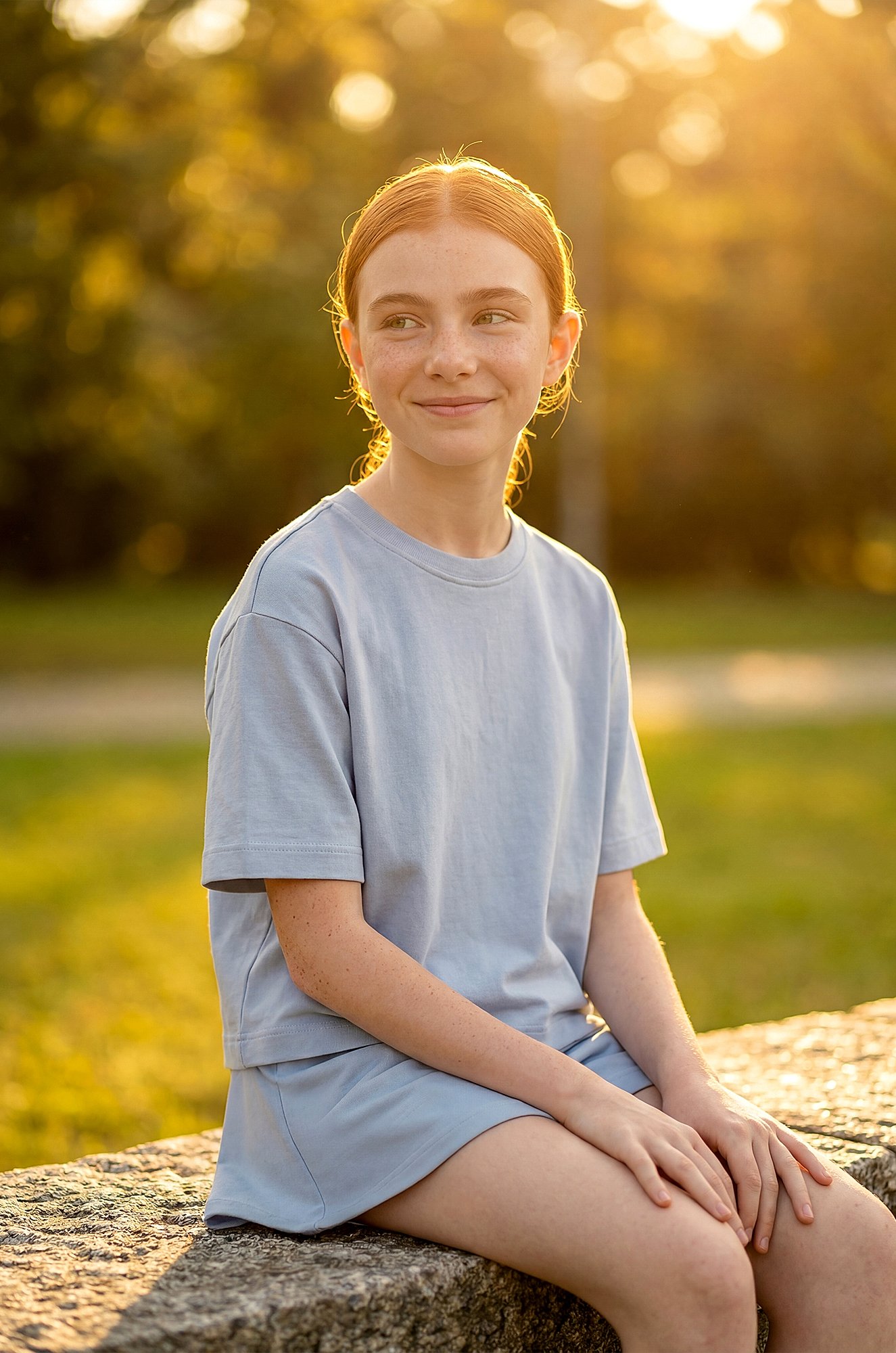 Костюм из футера для девочки оверсайз Happyfox