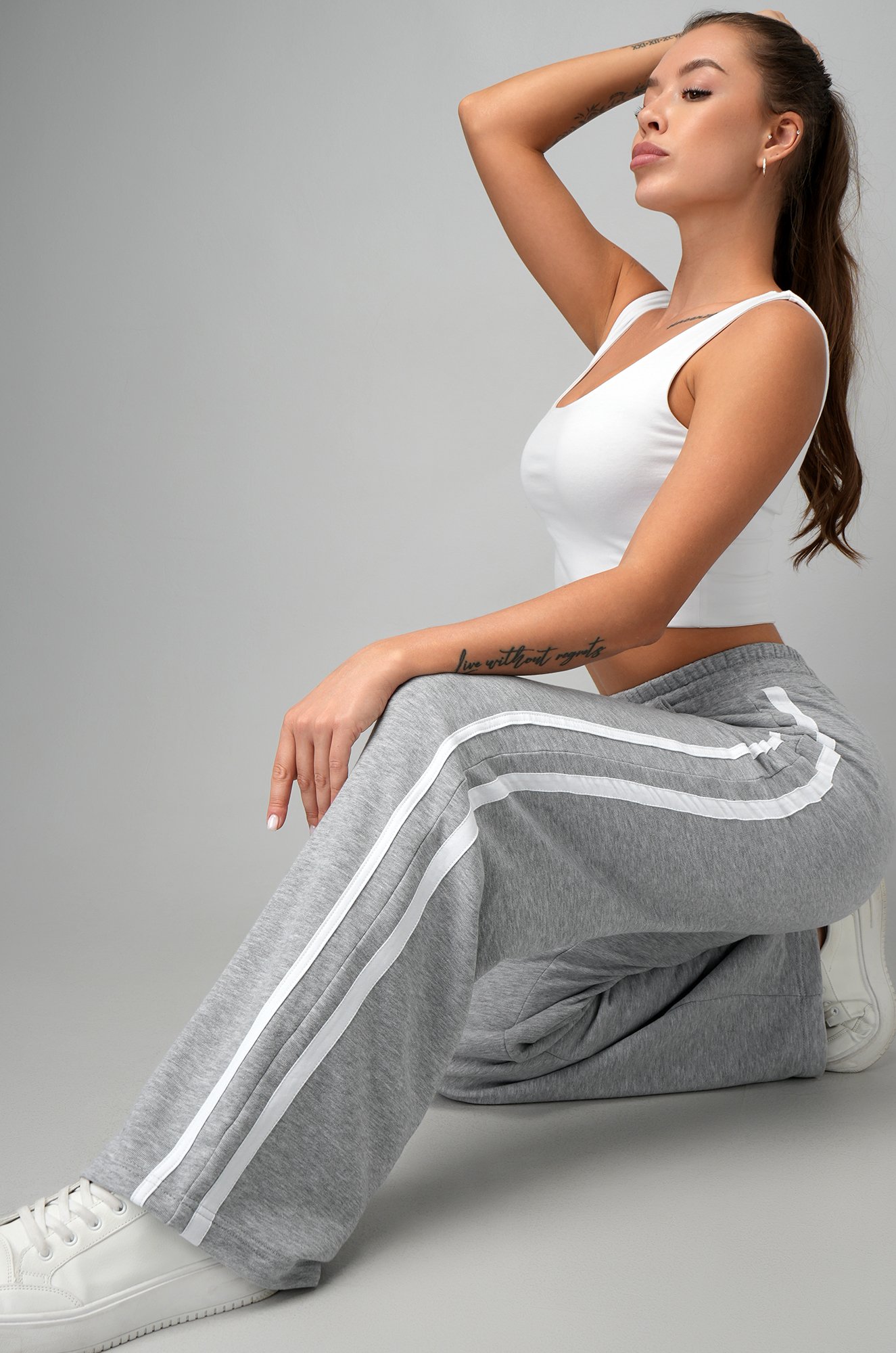 Женские брюки из футера двухнитки Happyfox