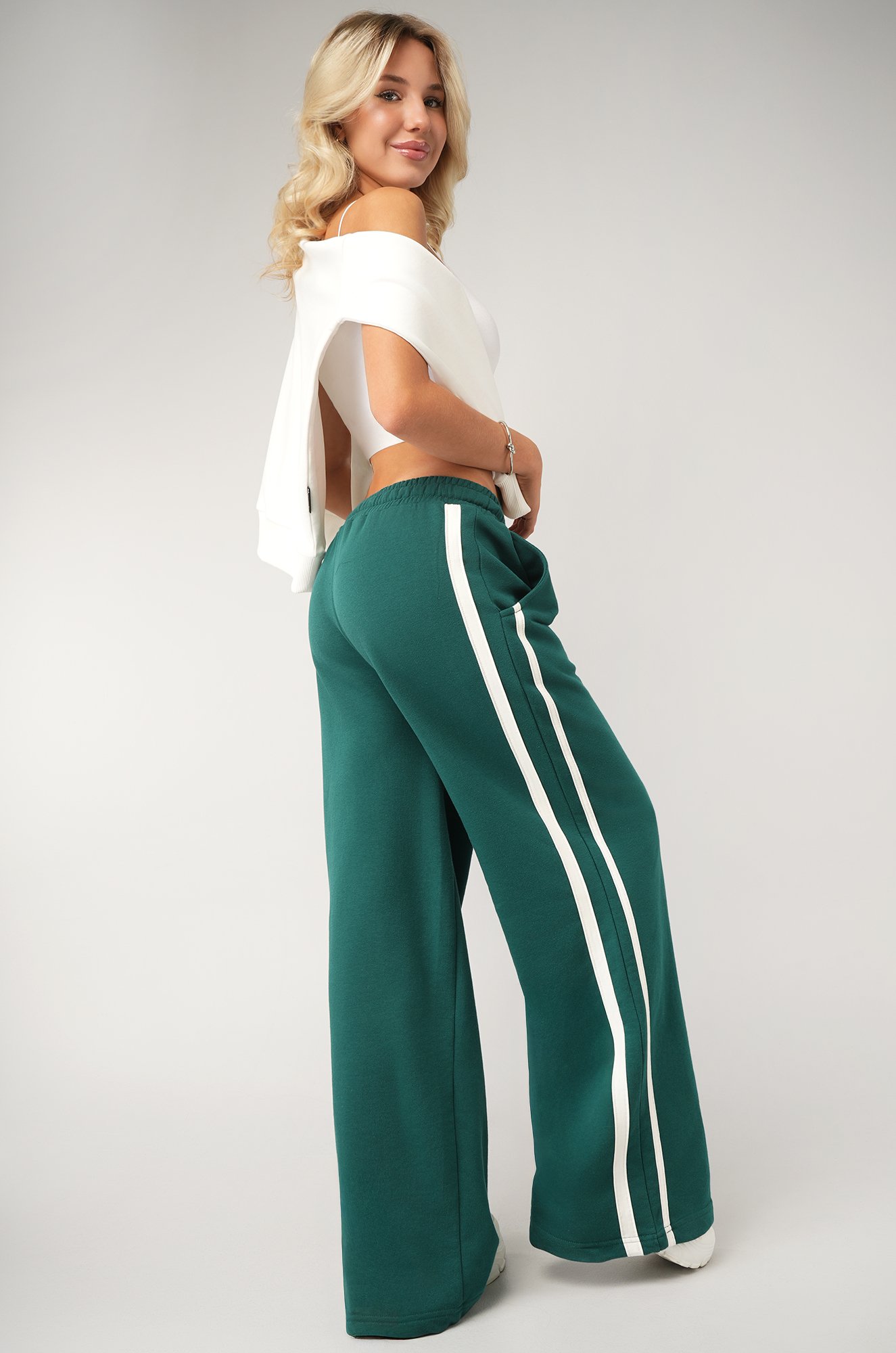 Женские брюки из футера двухнитки Happyfox