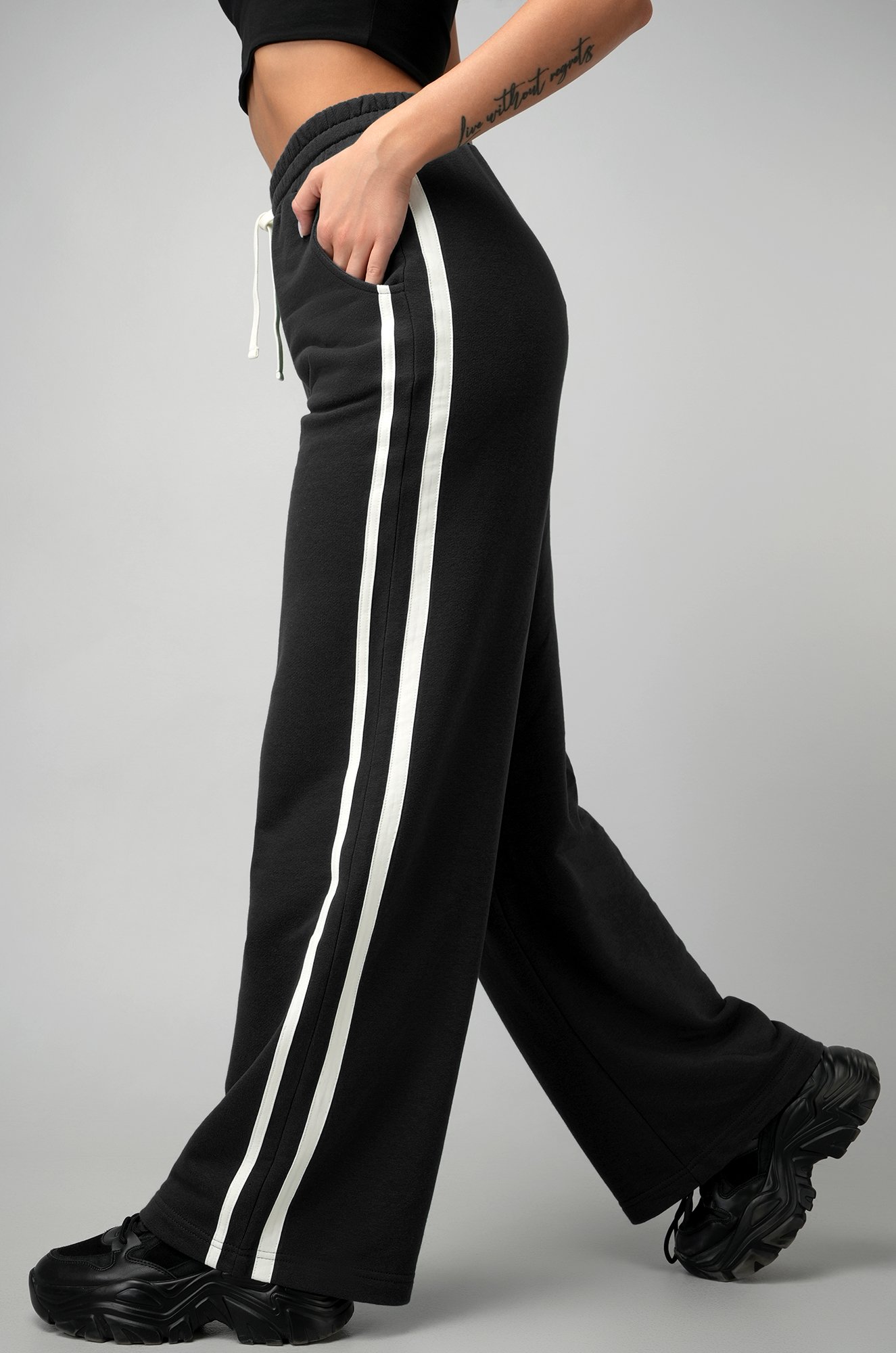 Женские брюки из футера двухнитки Happyfox