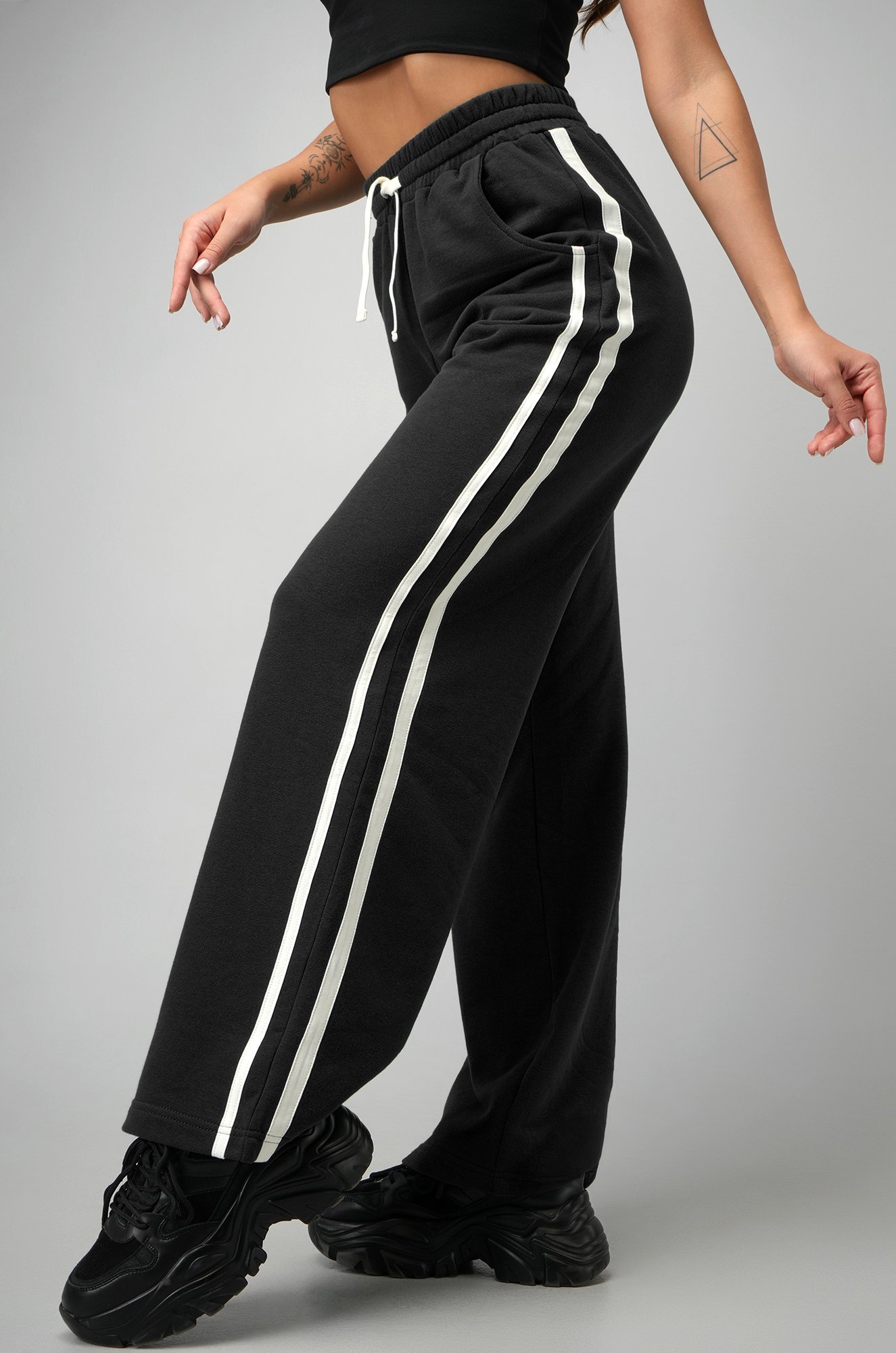 Женские брюки из футера двухнитки Happyfox