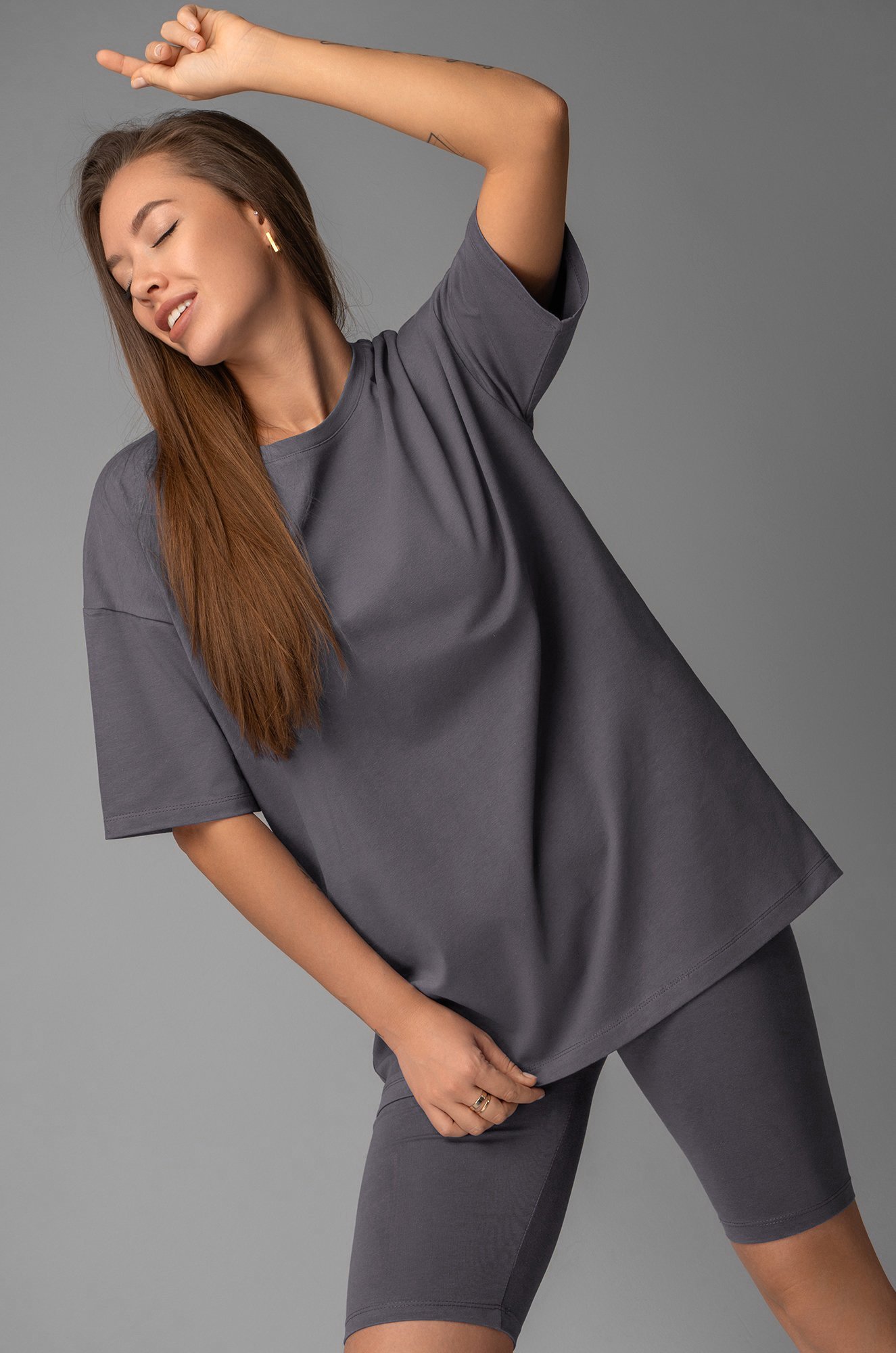 Женский костюм оверсайз Happyfox