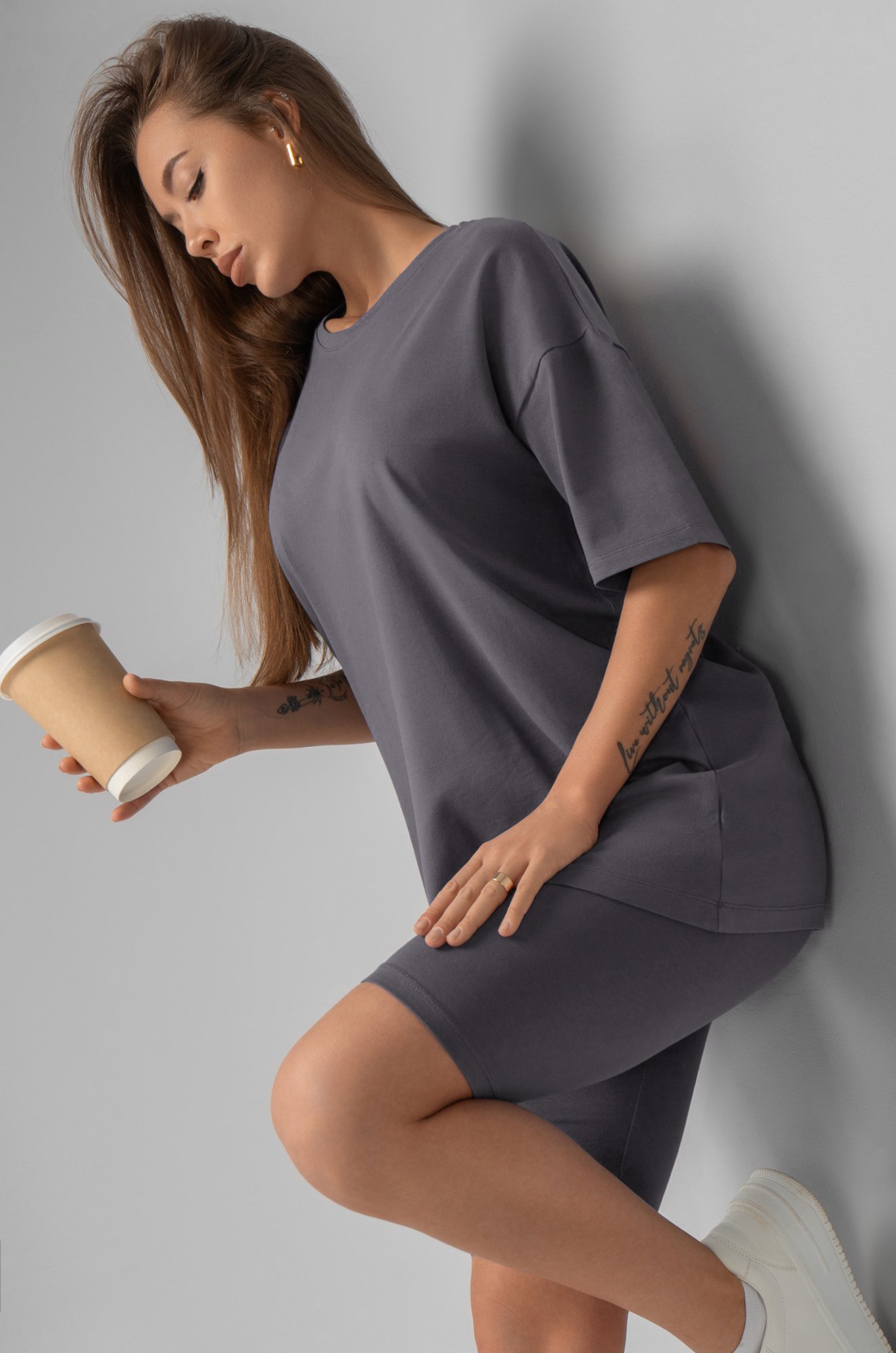 Женский костюм оверсайз Happyfox