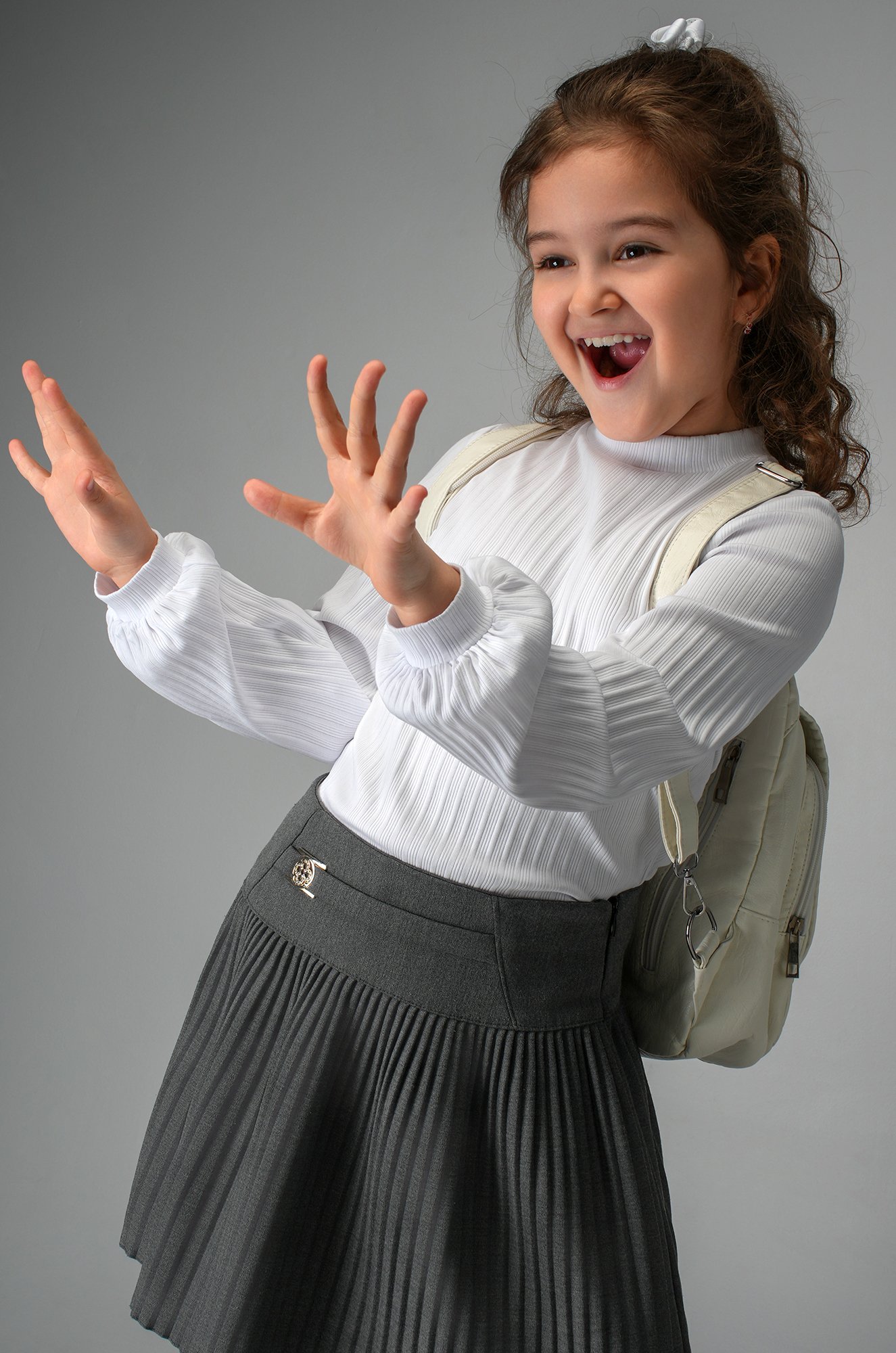 Блузка для девочки с длинным рукавом Happyfox