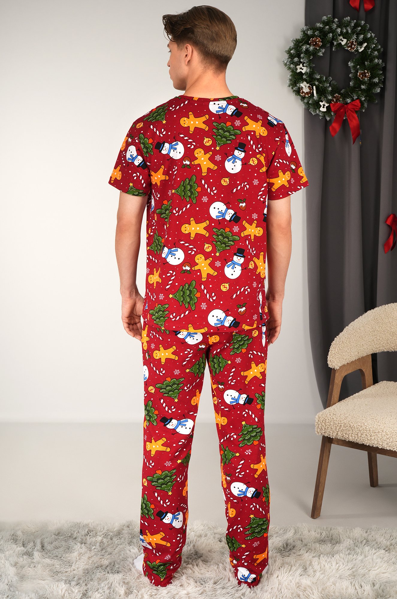 Мужская новогодняя пижама Happyfox