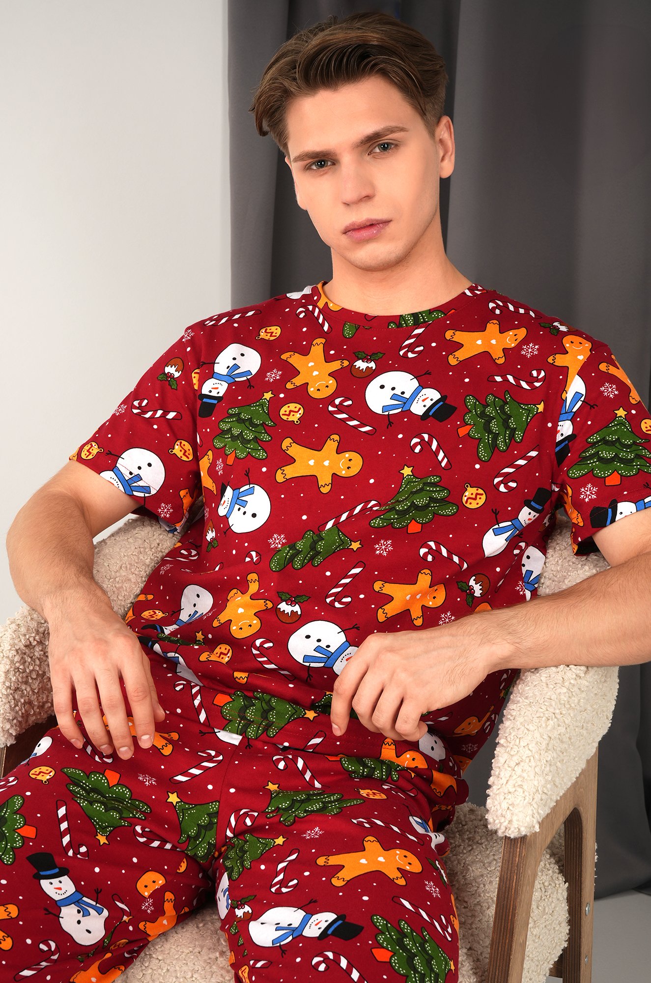 Мужская новогодняя пижама Happyfox