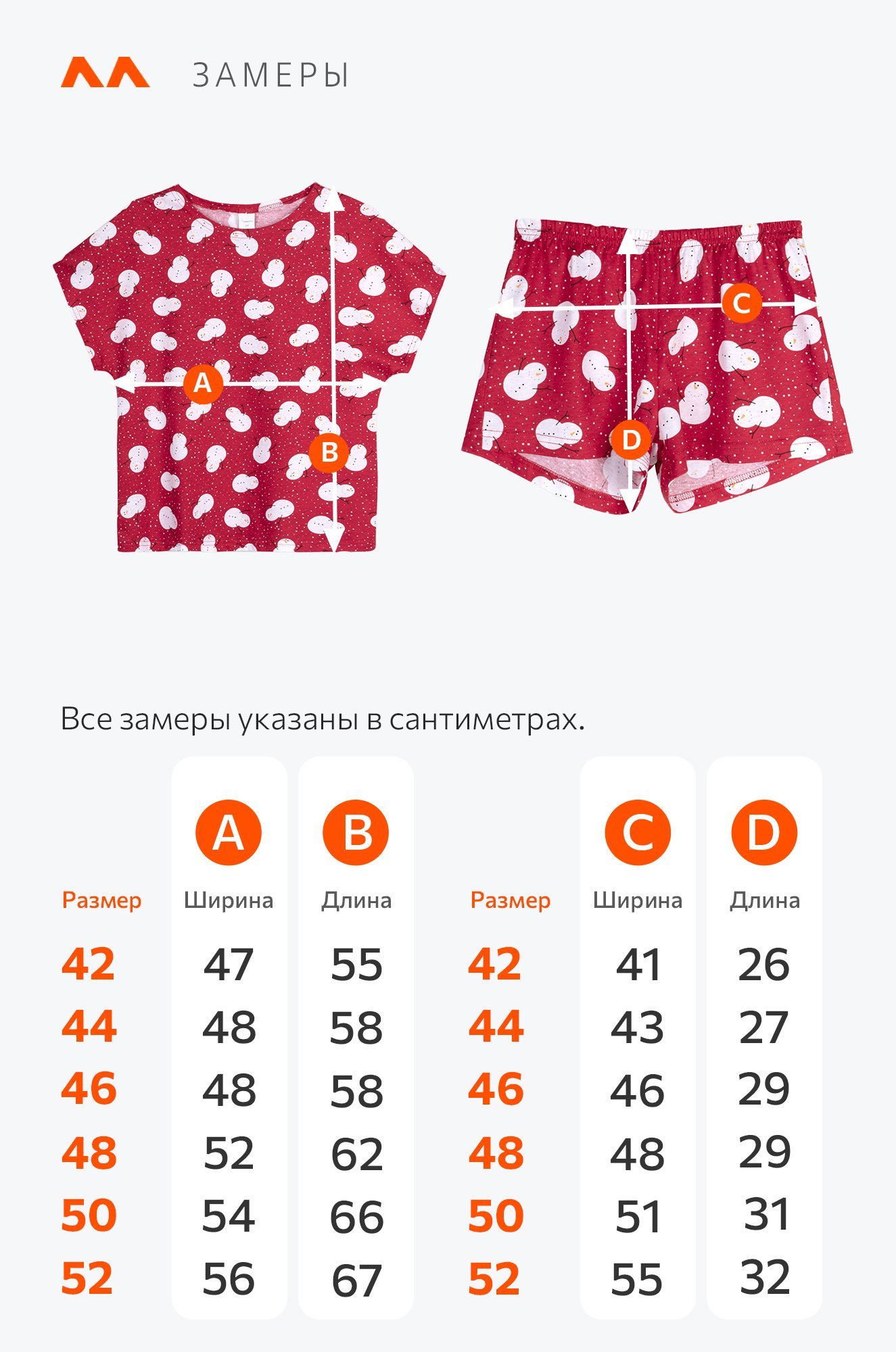 Женская новогодняя пижама с шортами Happyfox