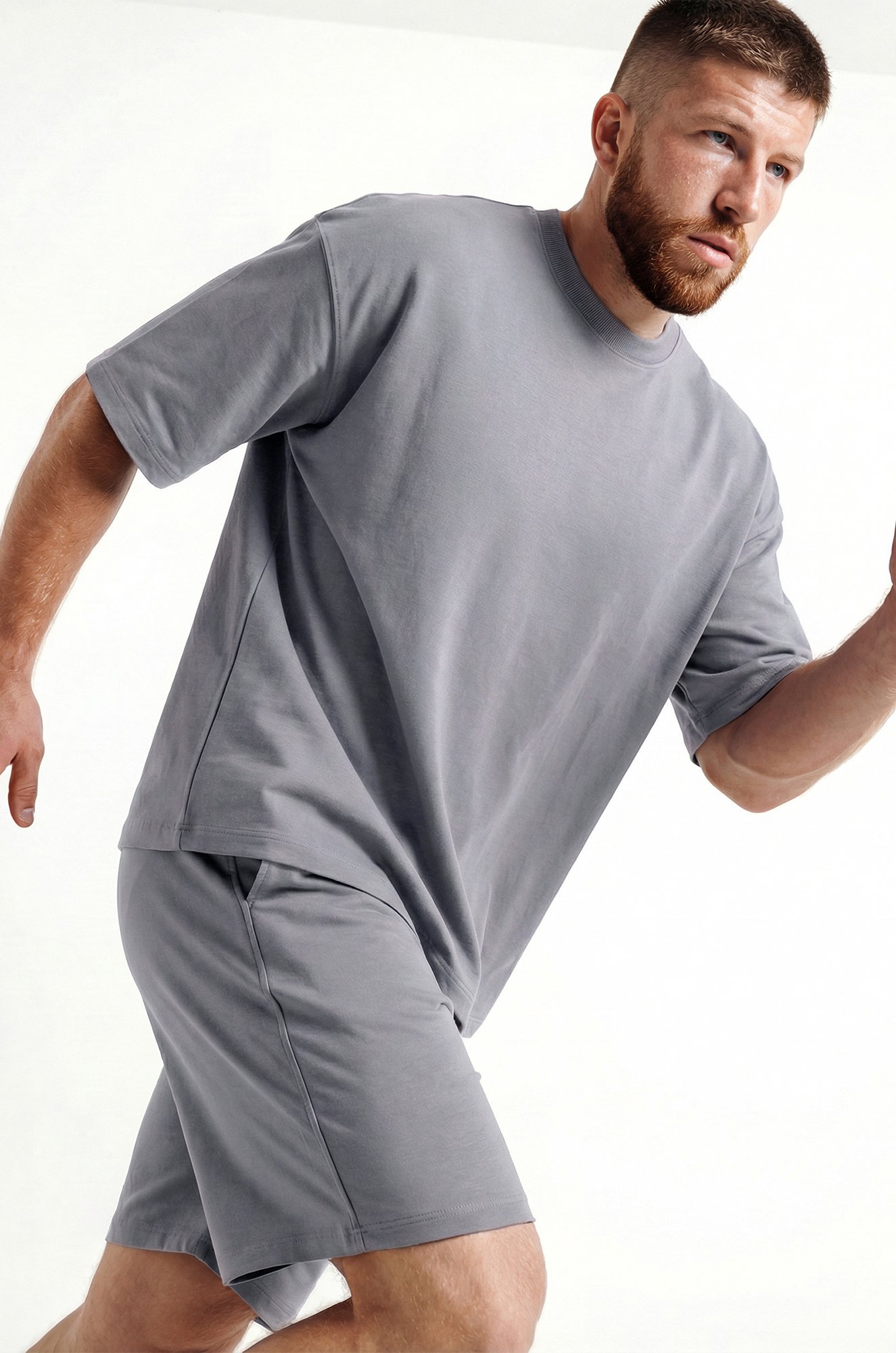 Мужской костюм из футера с шортами Happyfox