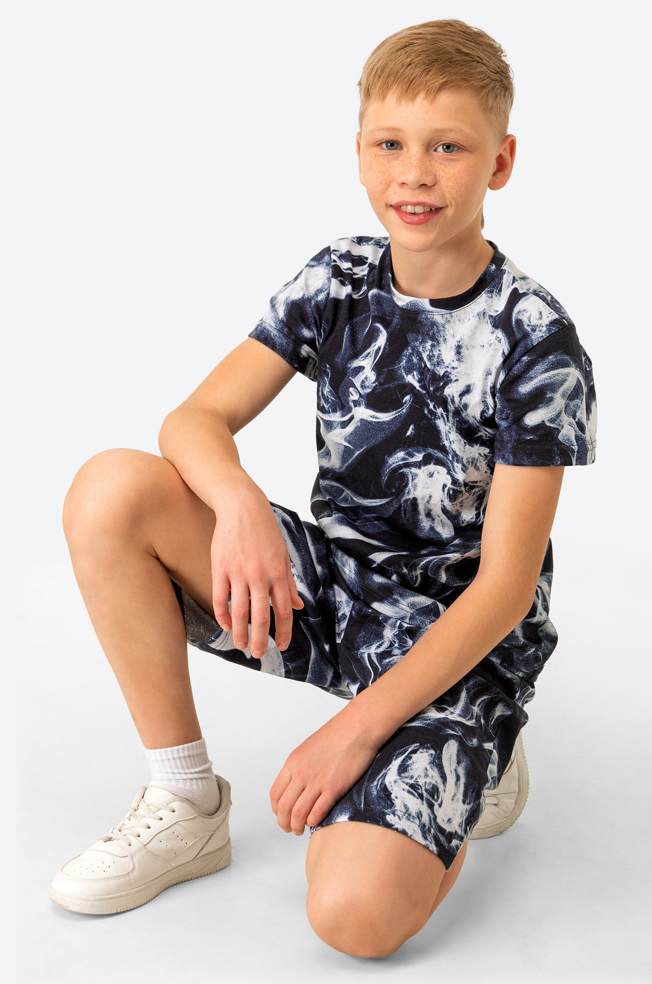 мальчик  Хлопковая пижама для мальчика Happyfox 6689228 синий купить оптом в  HappyWear.ru
