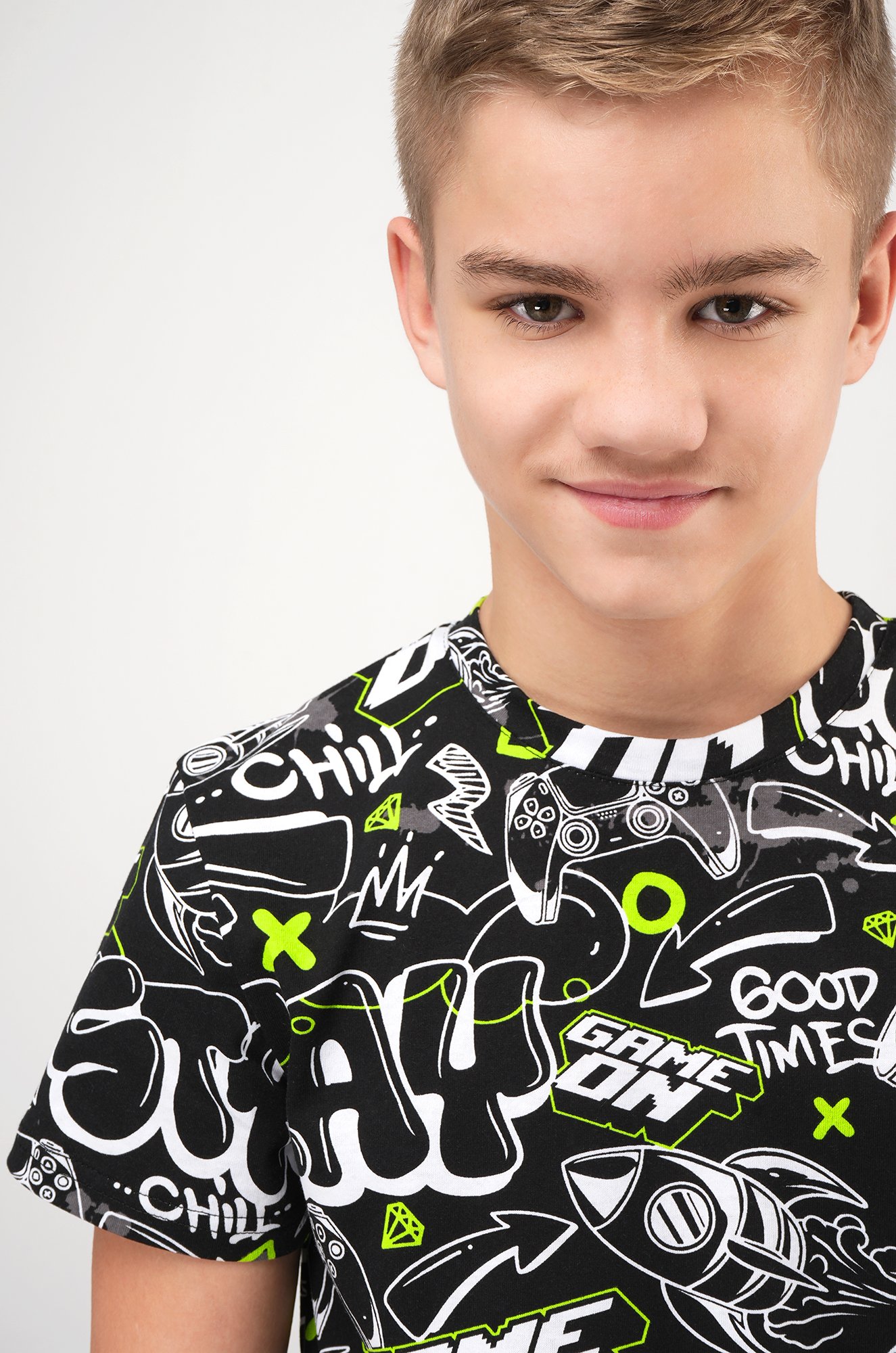 Хлопковый костюм для мальчика Happyfox