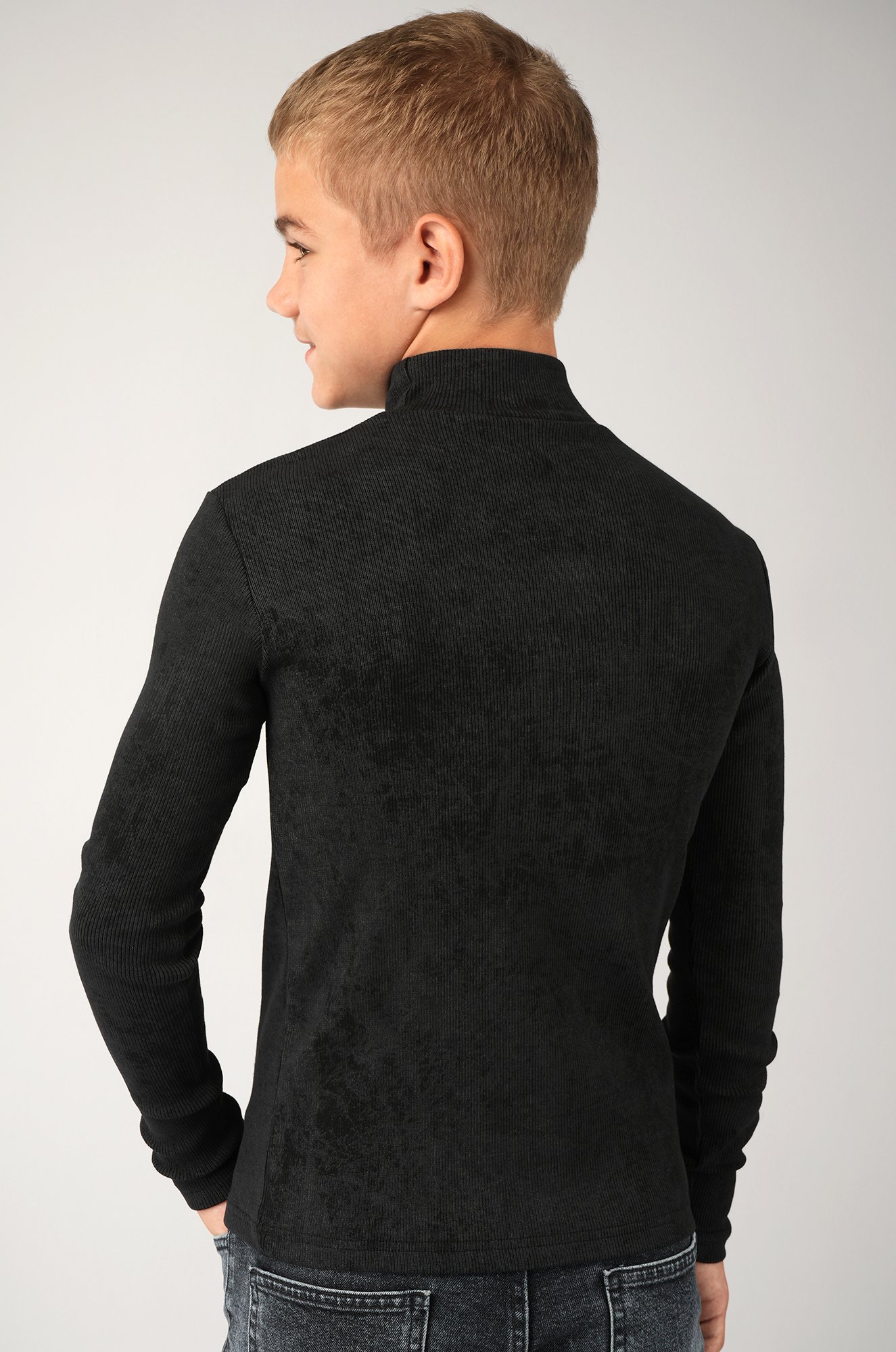 Детская базовая водолазка в рубчик Happyfox