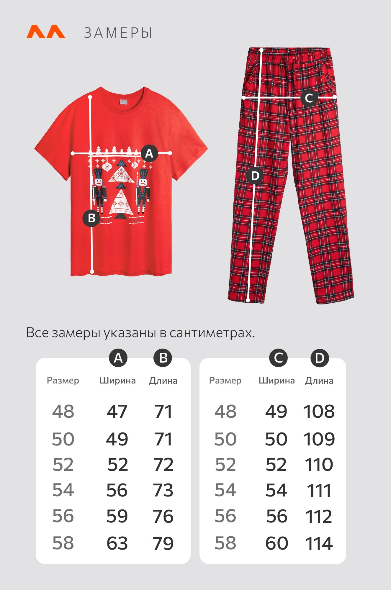 Мужская новогодняя пижама Happyfox