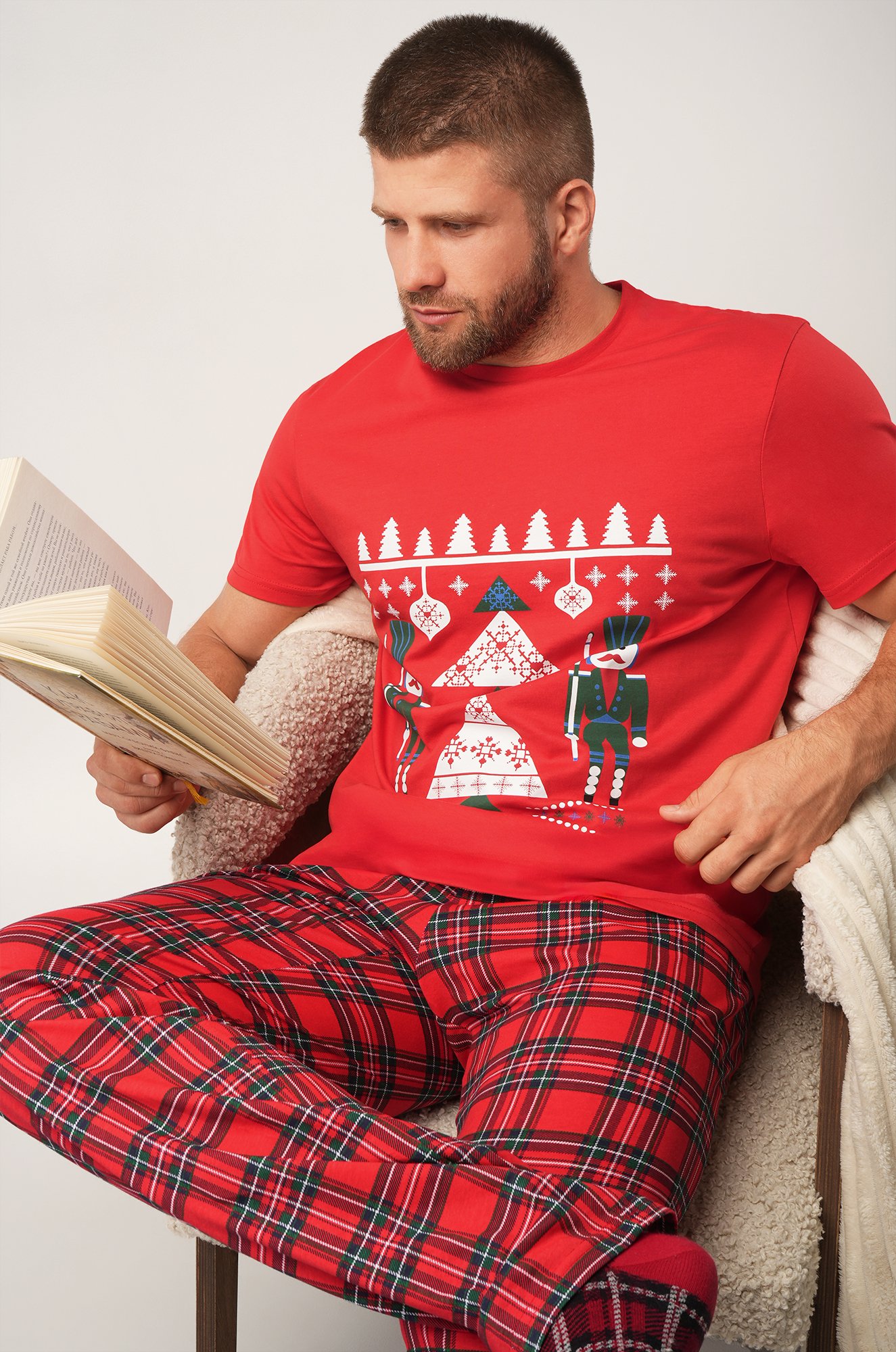 Мужская новогодняя пижама Happyfox
