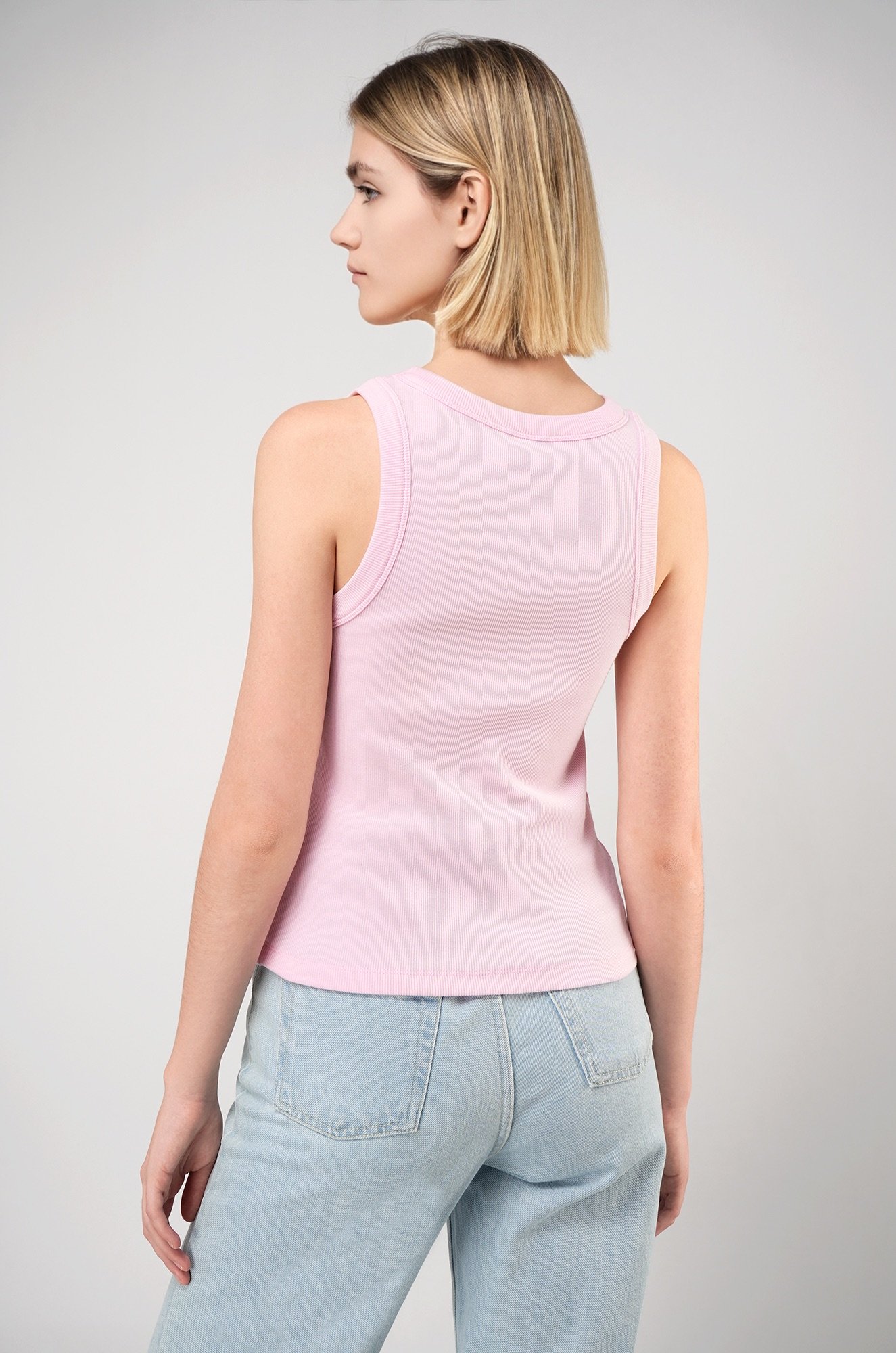 Женская майка-топ в рубчик Happyfox