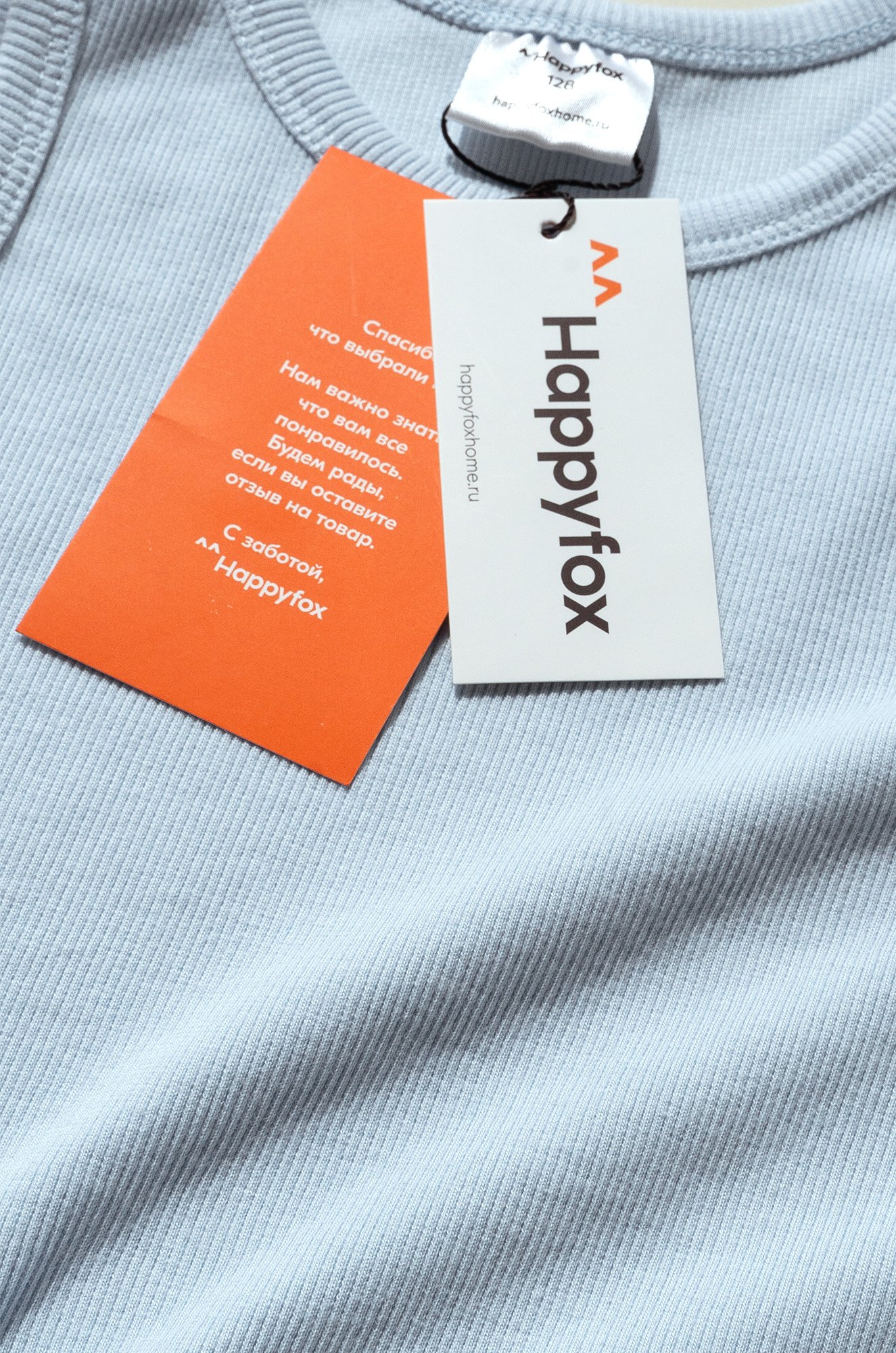 Майка-топ в рубчик для девочки Happyfox