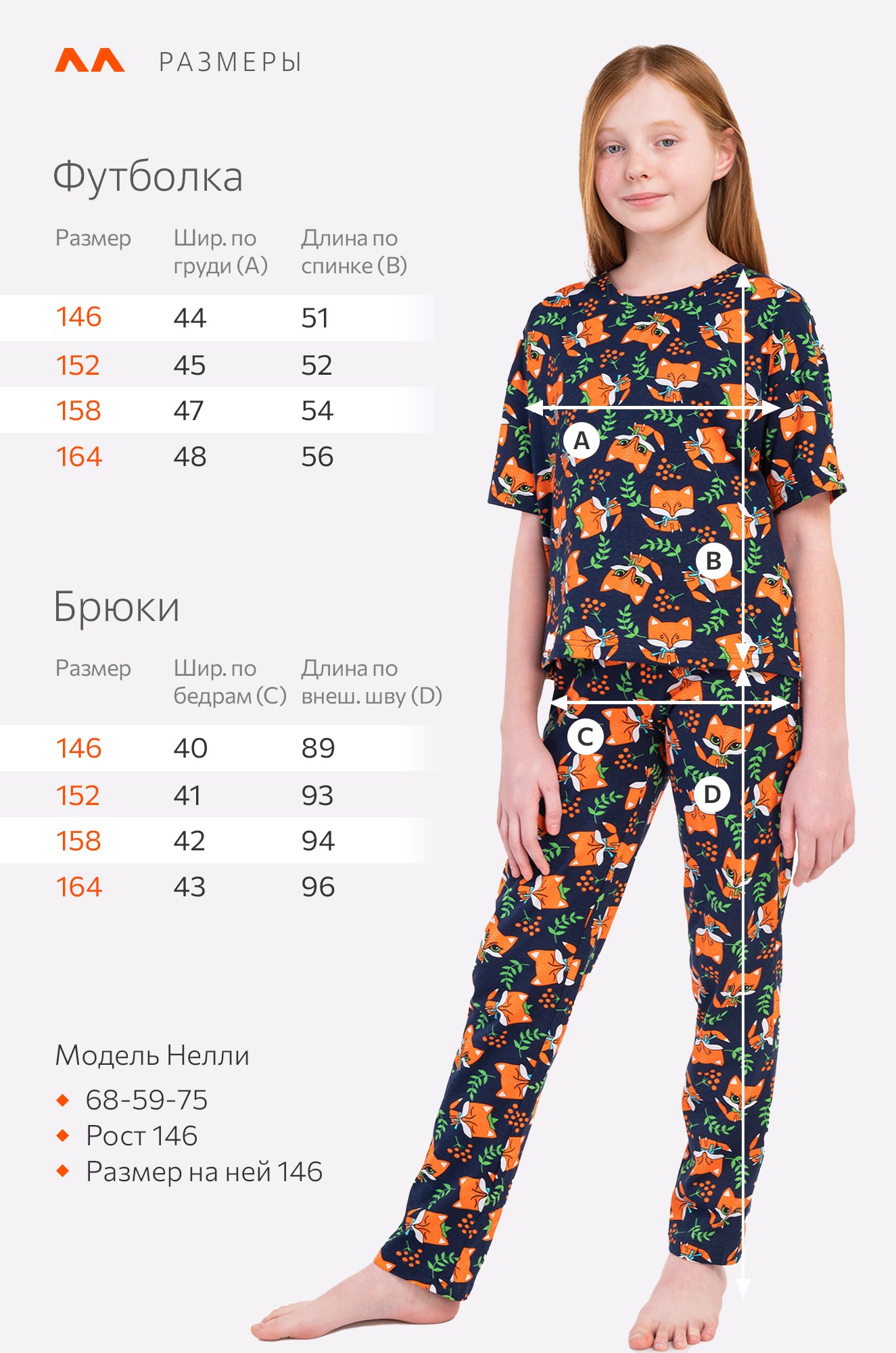 Пижама для девочки Happyfox