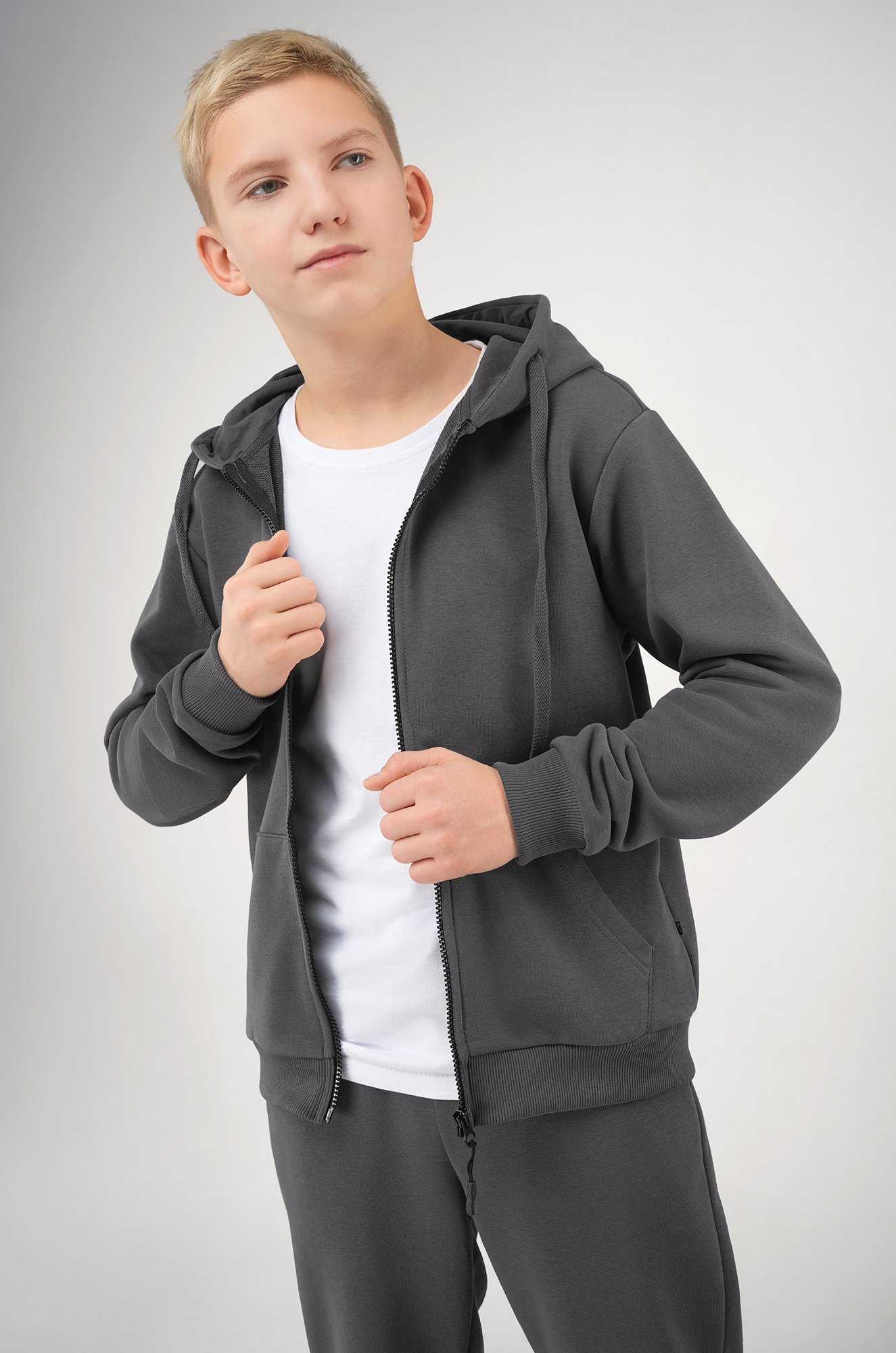 Детский спортивный костюм из футера трехнитки Happyfox