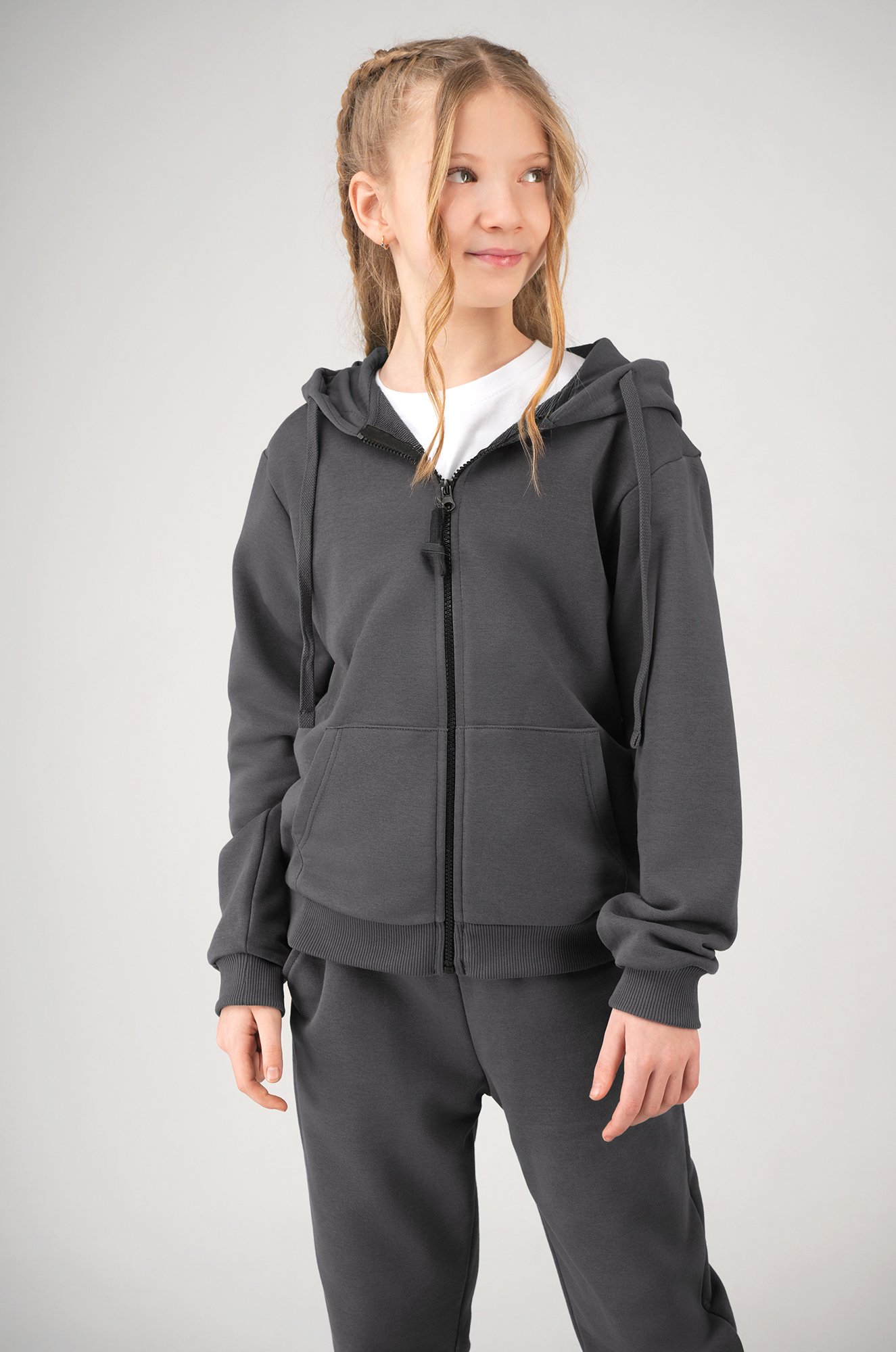 Детский спортивный костюм из футера трехнитки Happyfox