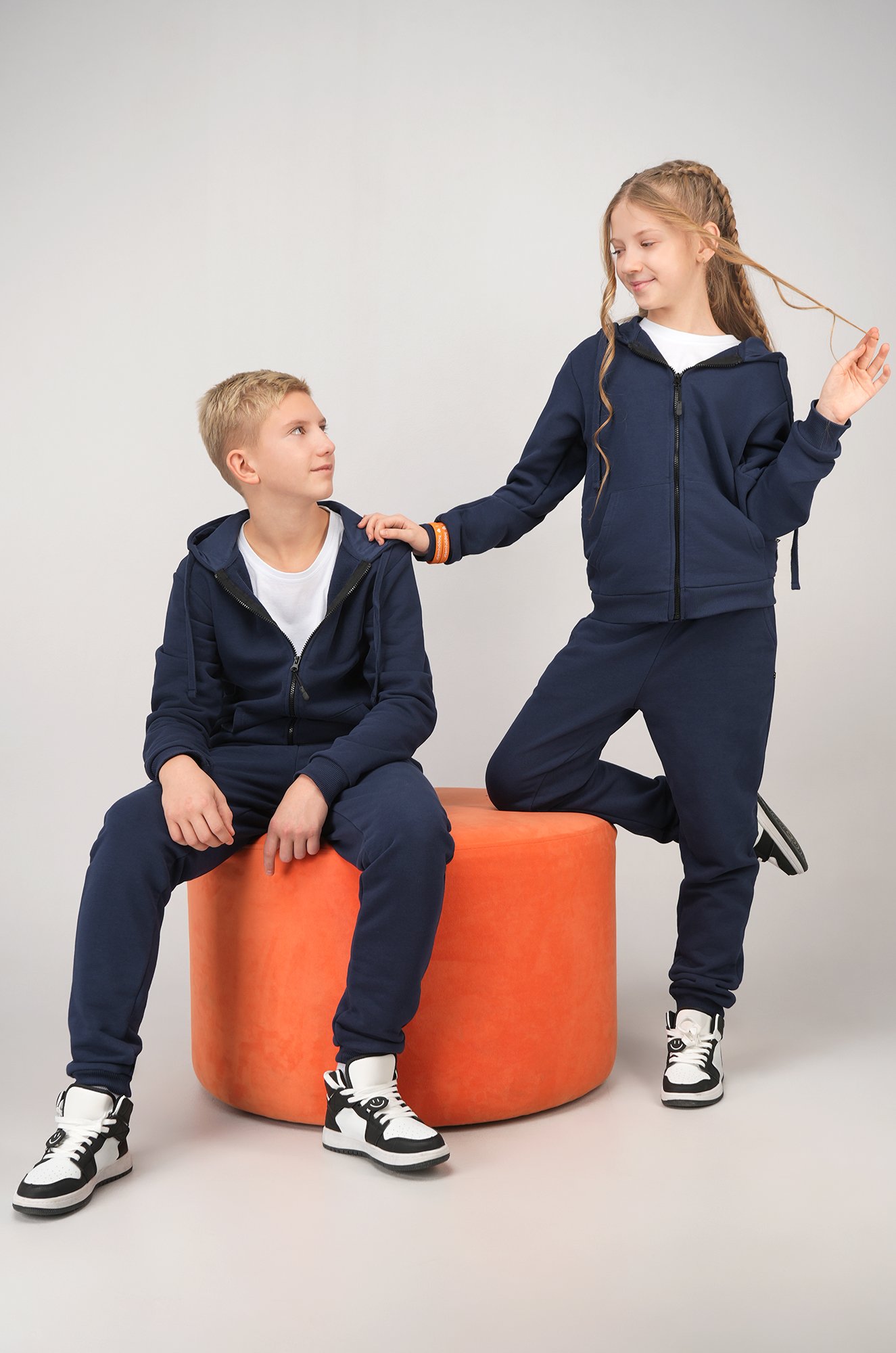 Детский спортивный костюм из футера трехнитки Happyfox