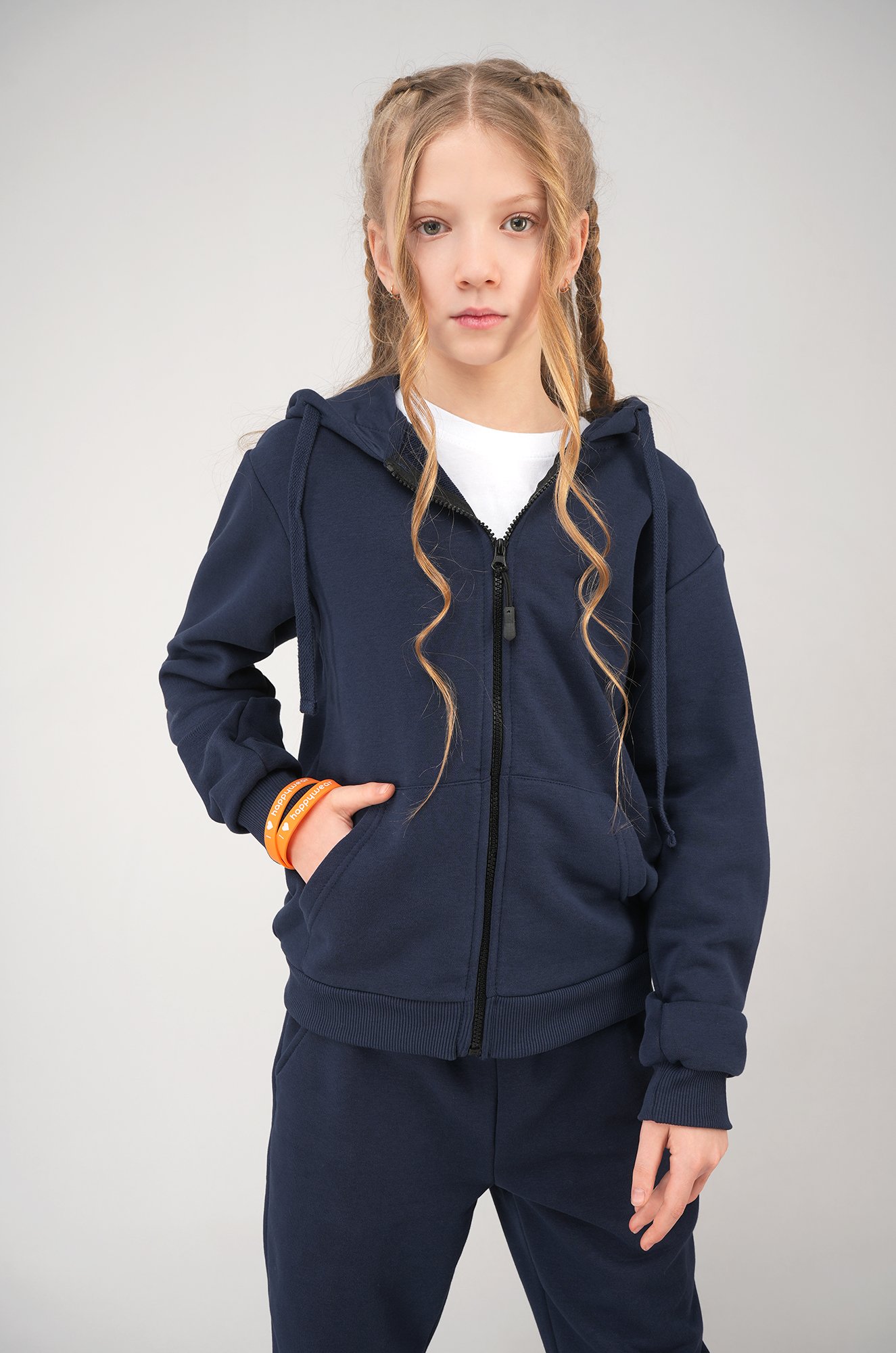 Детский спортивный костюм из футера трехнитки Happyfox