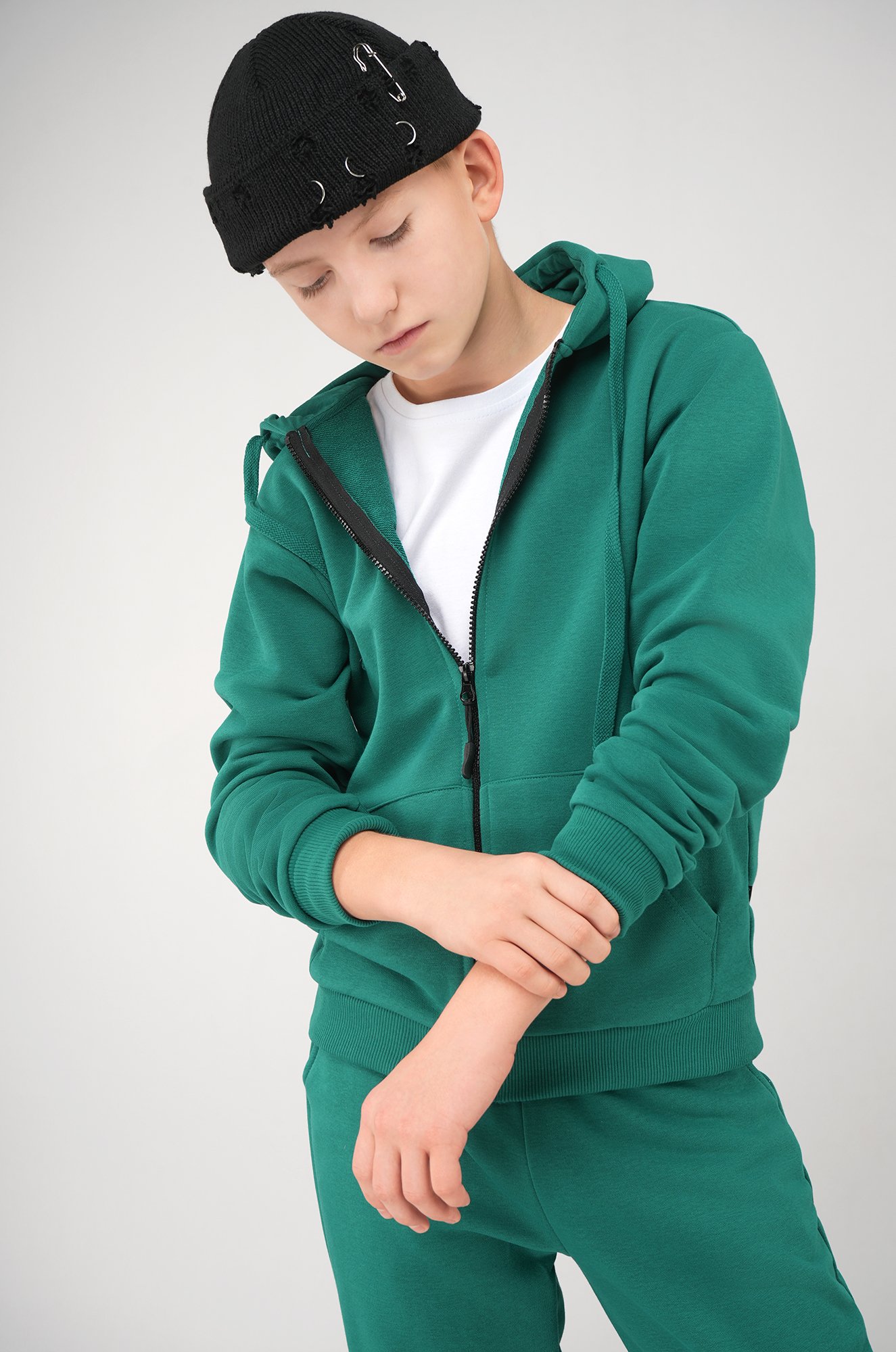 Детский спортивный костюм из футера трехнитки Happyfox