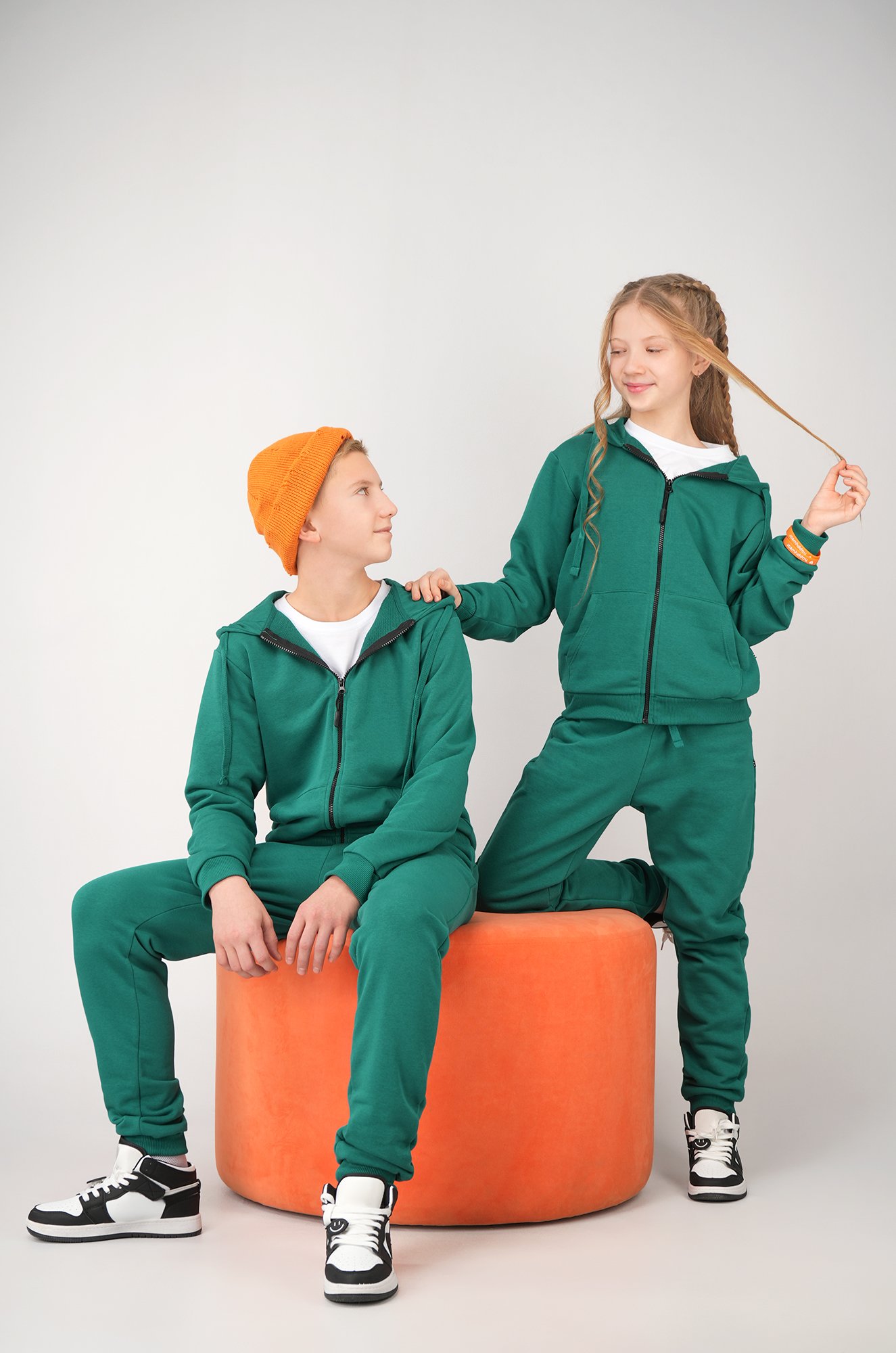 Детский спортивный костюм из футера трехнитки Happyfox