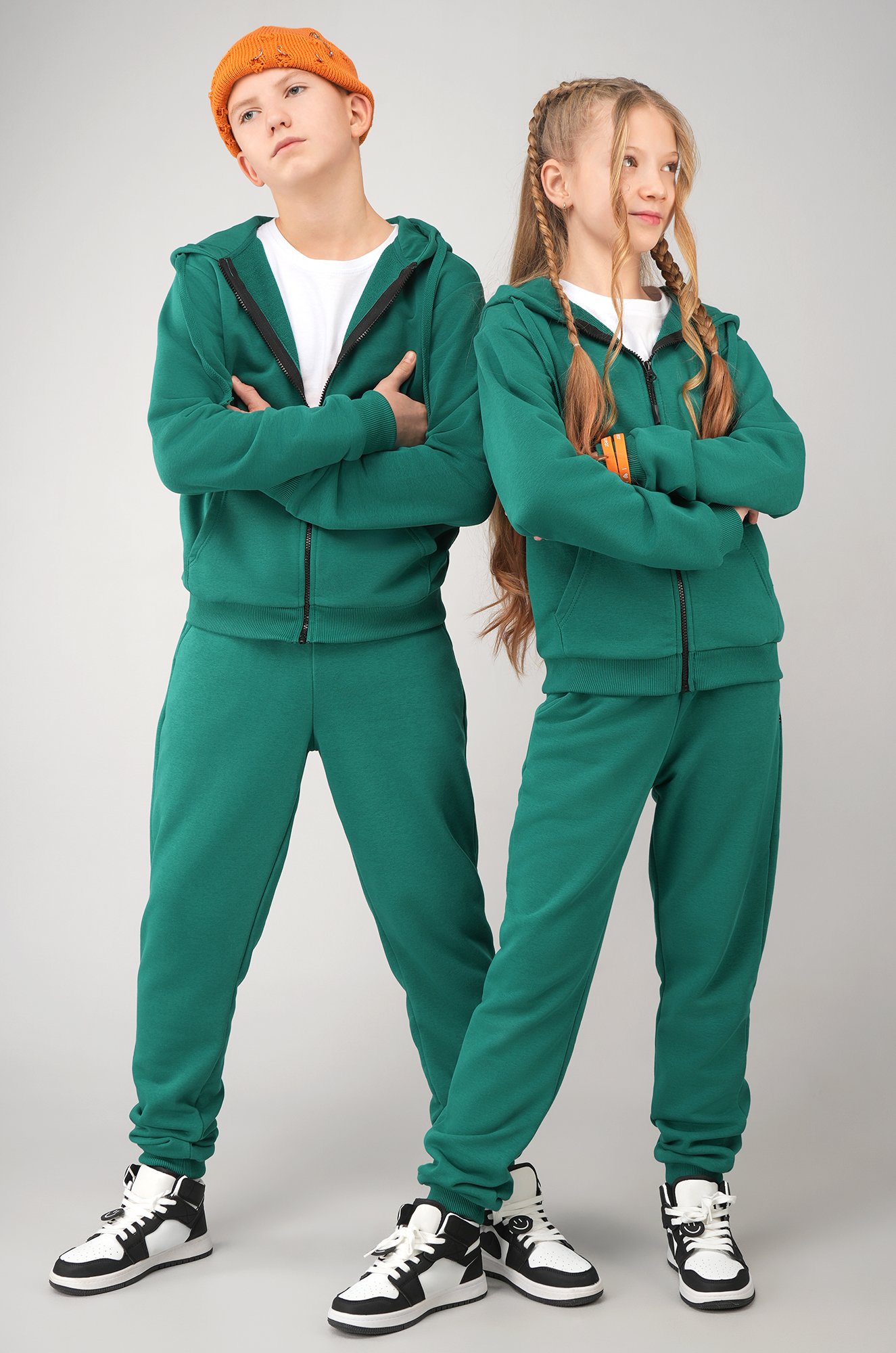 Детский спортивный костюм из футера трехнитки Happyfox