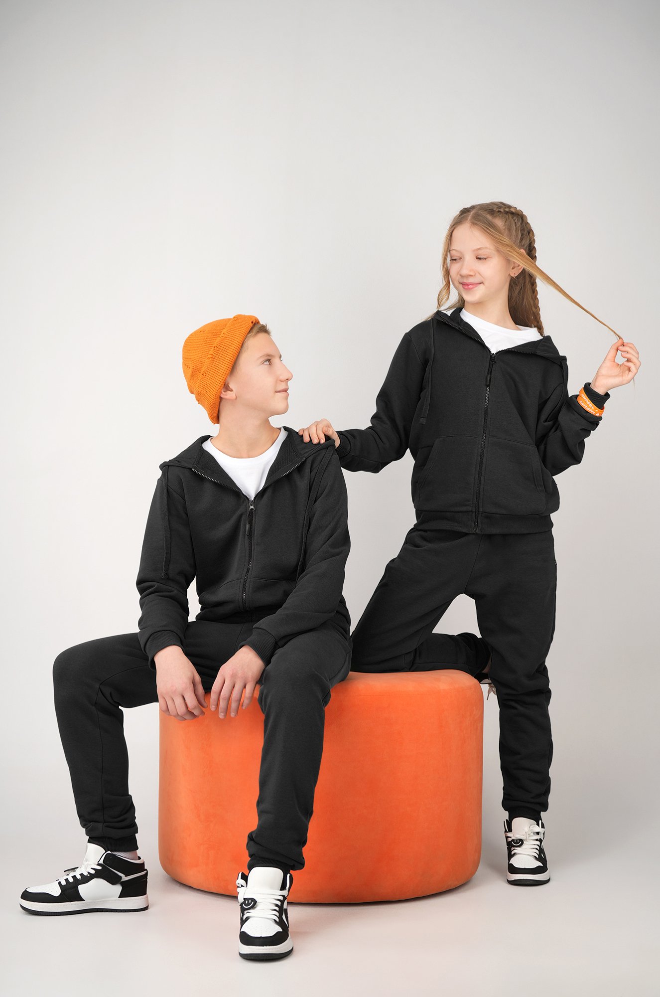 Детский спортивный костюм из футера трехнитки Happyfox