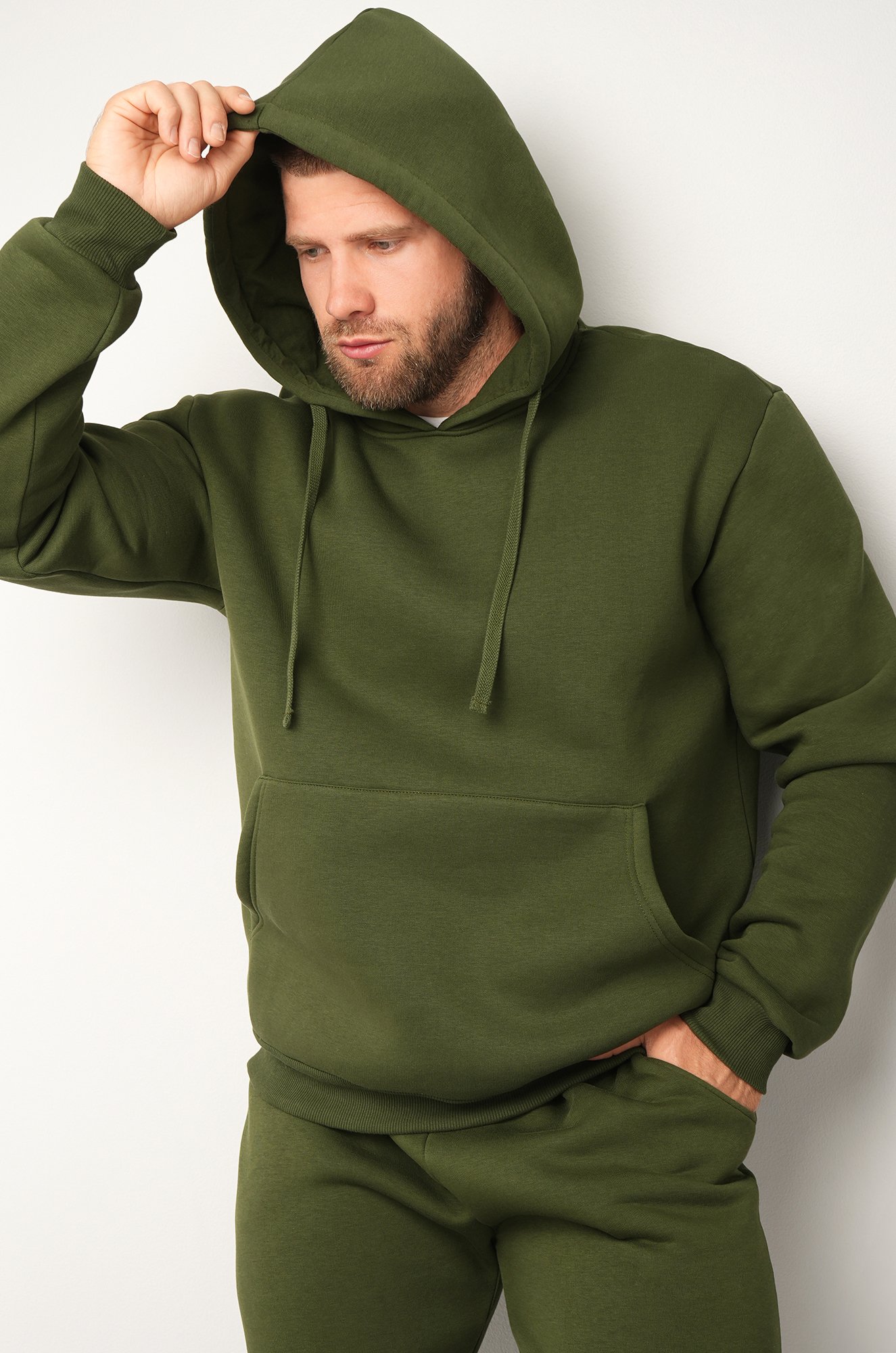 Теплый мужской костюм из футера с начесом Happyfox