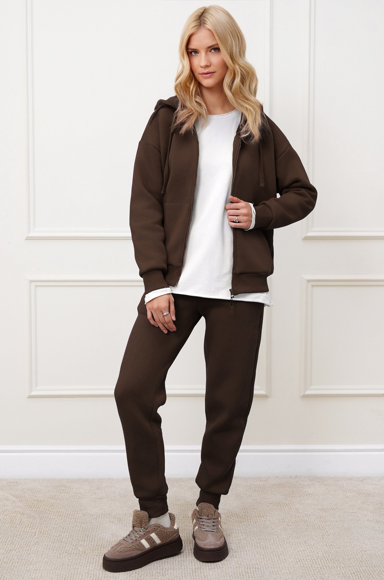 Женский костюм из футера с начесом Happyfox