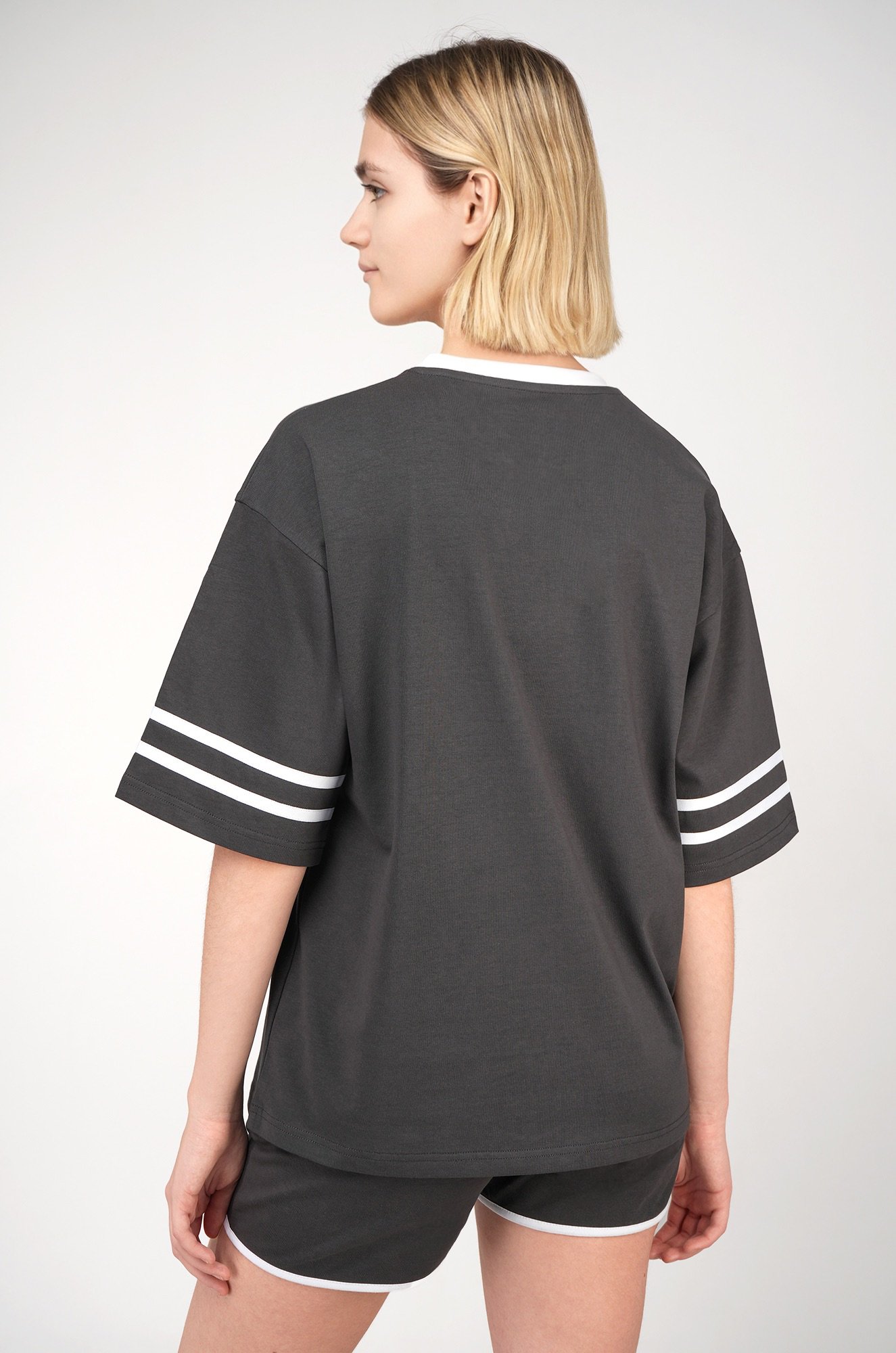 Женский костюм оверсайз из хлопка Happyfox