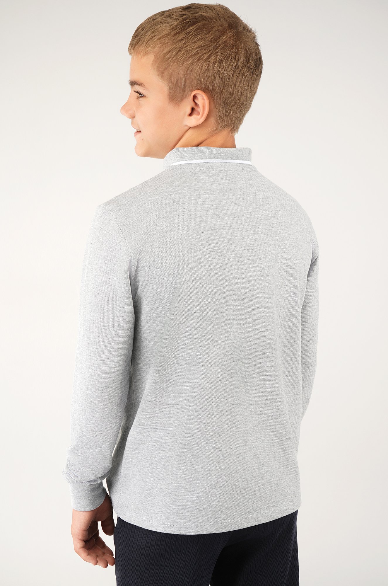 Рубашка-поло с длинным рукавом для мальчика Happyfox