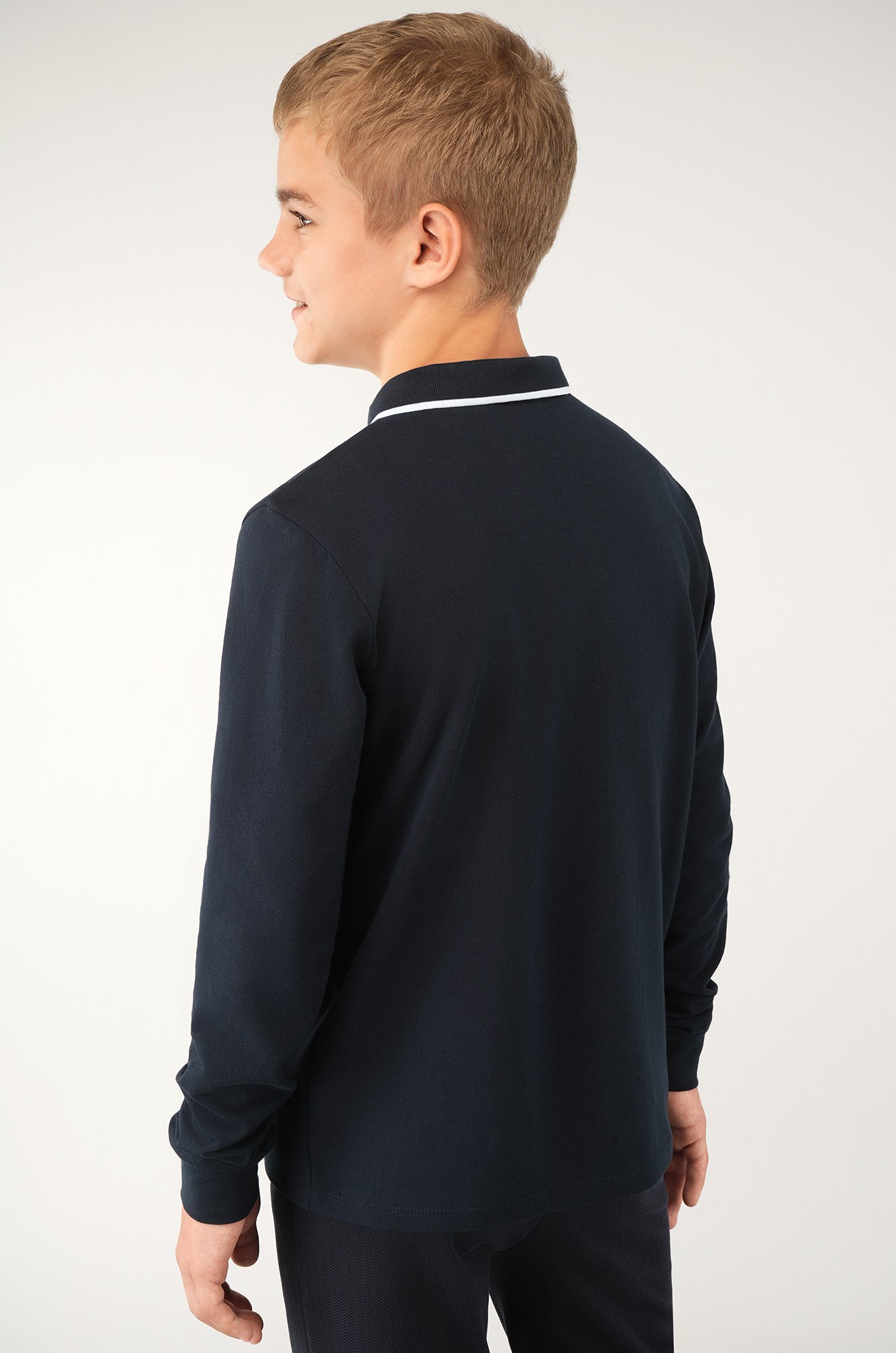 Рубашка-поло с длинным рукавом для мальчика Happyfox