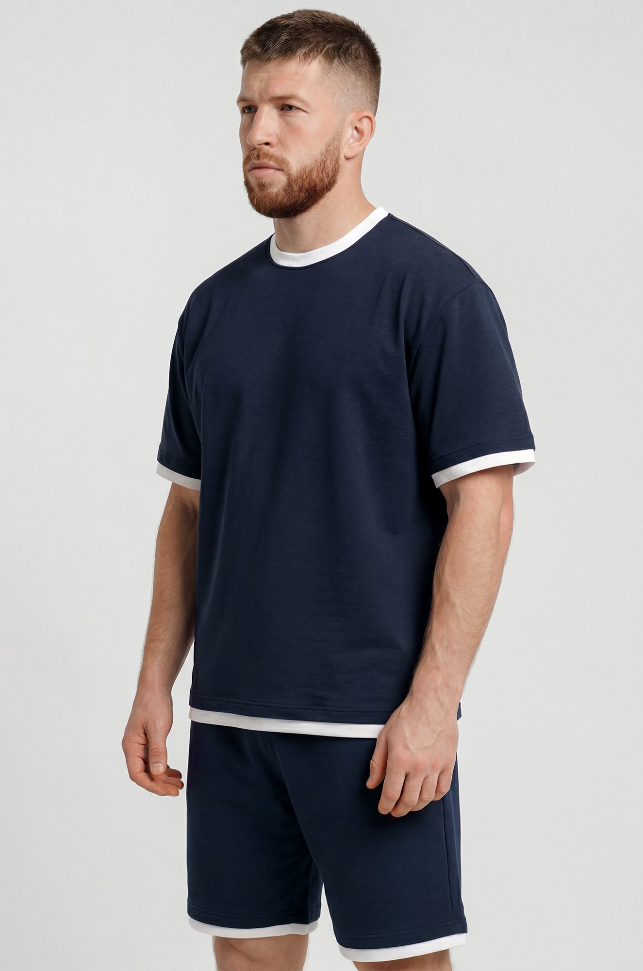 Мужской костюм из футера двухнитки Happyfox