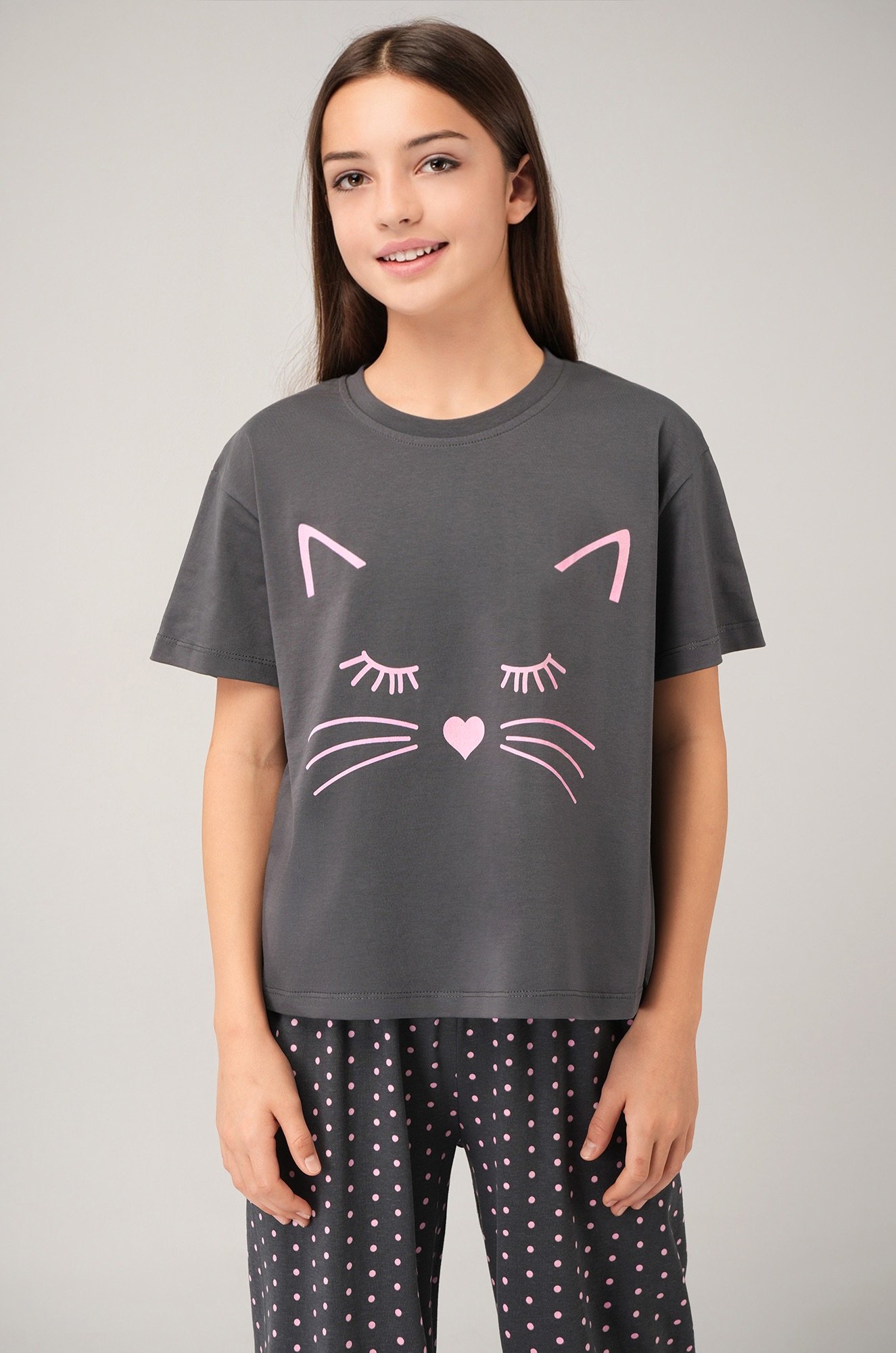 Хлопковая пижама для девочки Happyfox