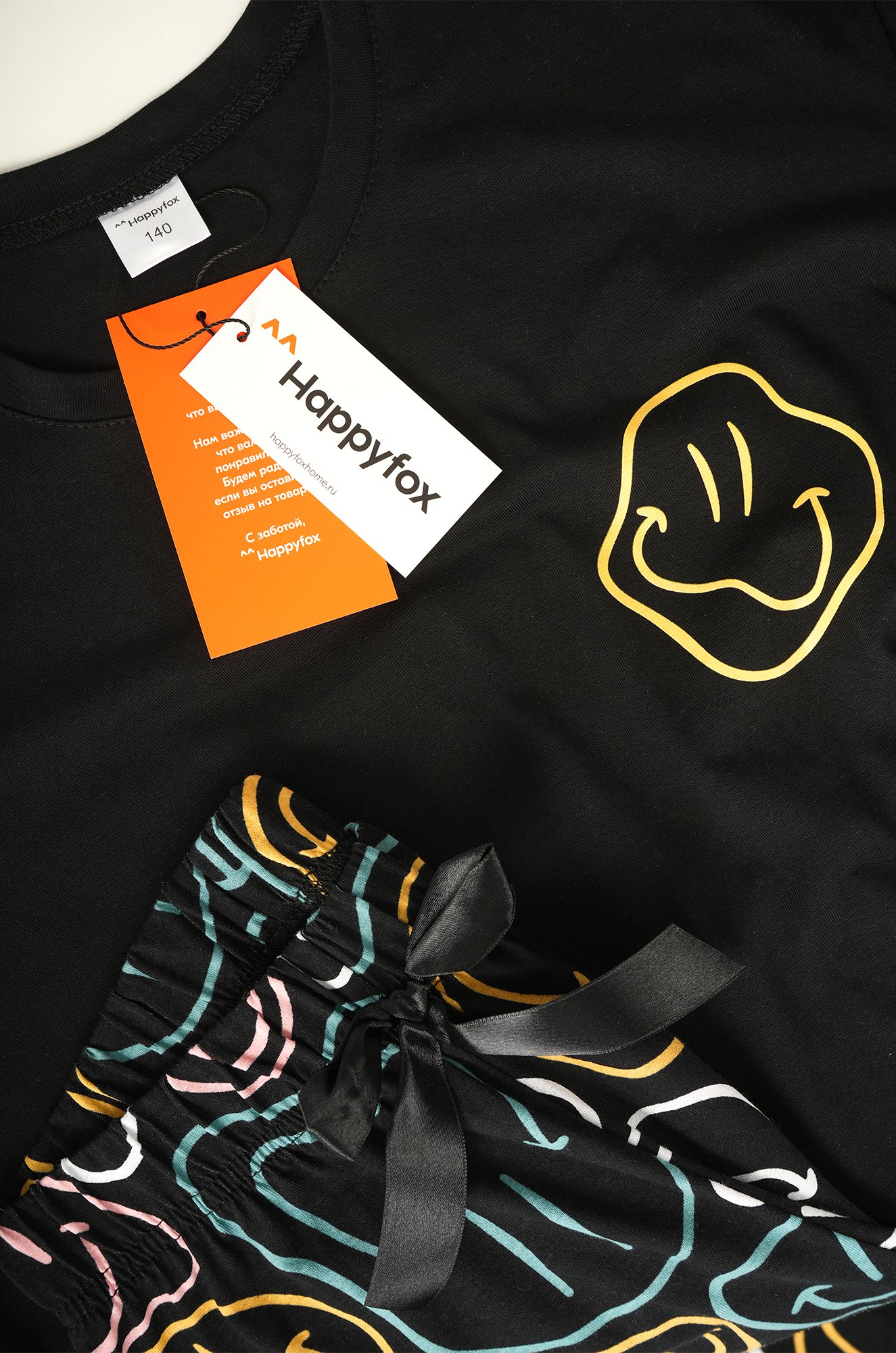 Хлопковая пижама для девочки Happyfox